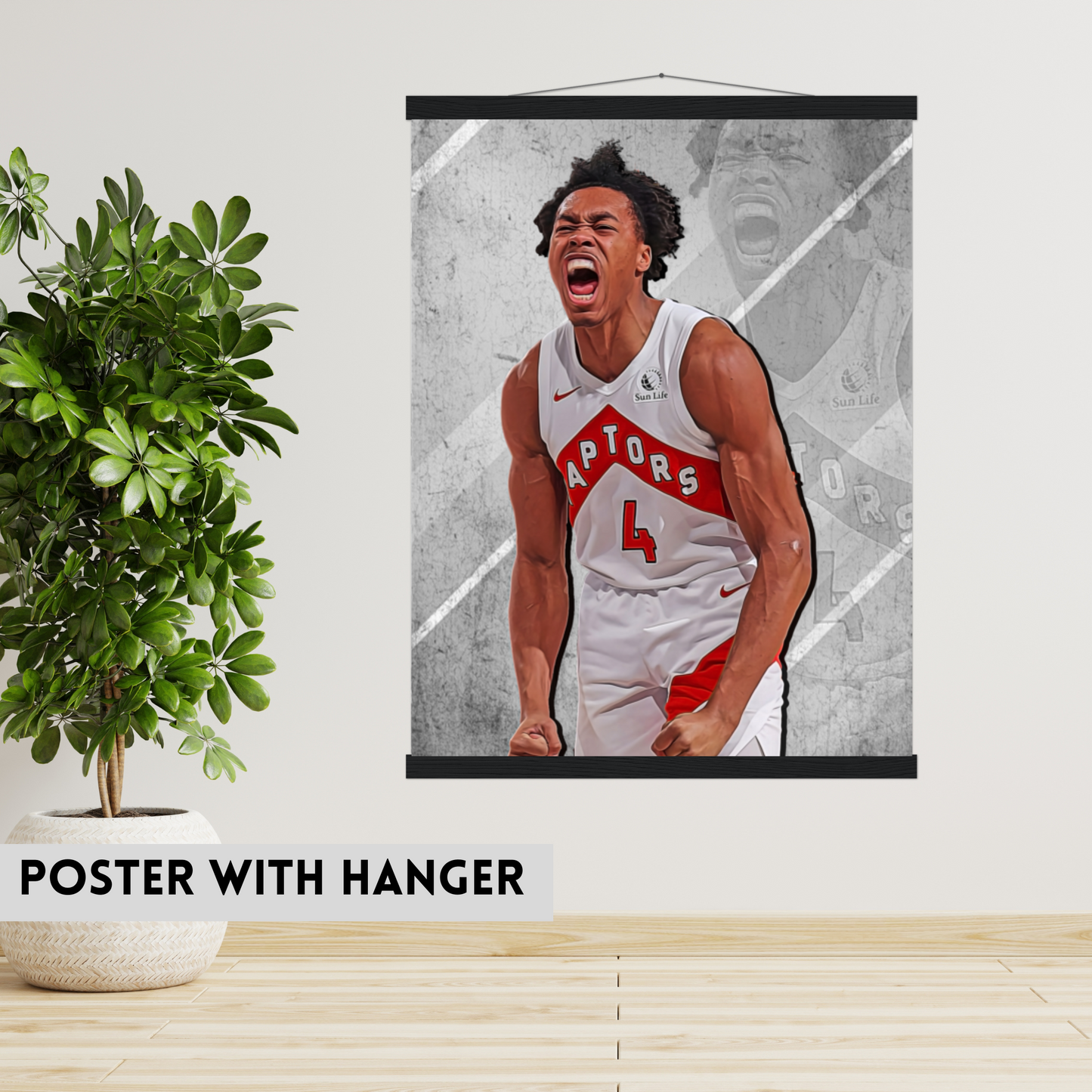 Scottie Barnes Matte Paper Poster, Frames & Hanger
