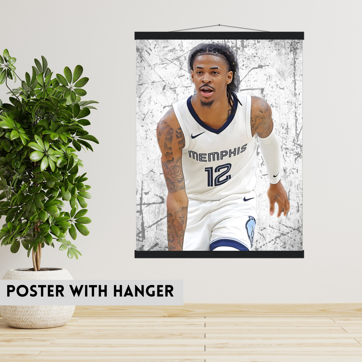 Ja Morant Matte Paper Poster, Frames & Hanger, NBA Fan Gift