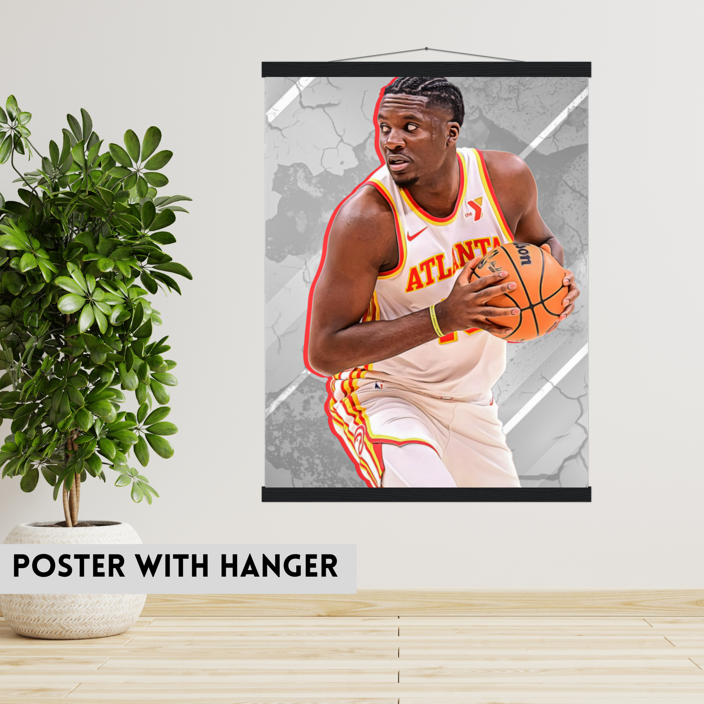 Clint Capela Matte Paper Poster, Frames & Hanger