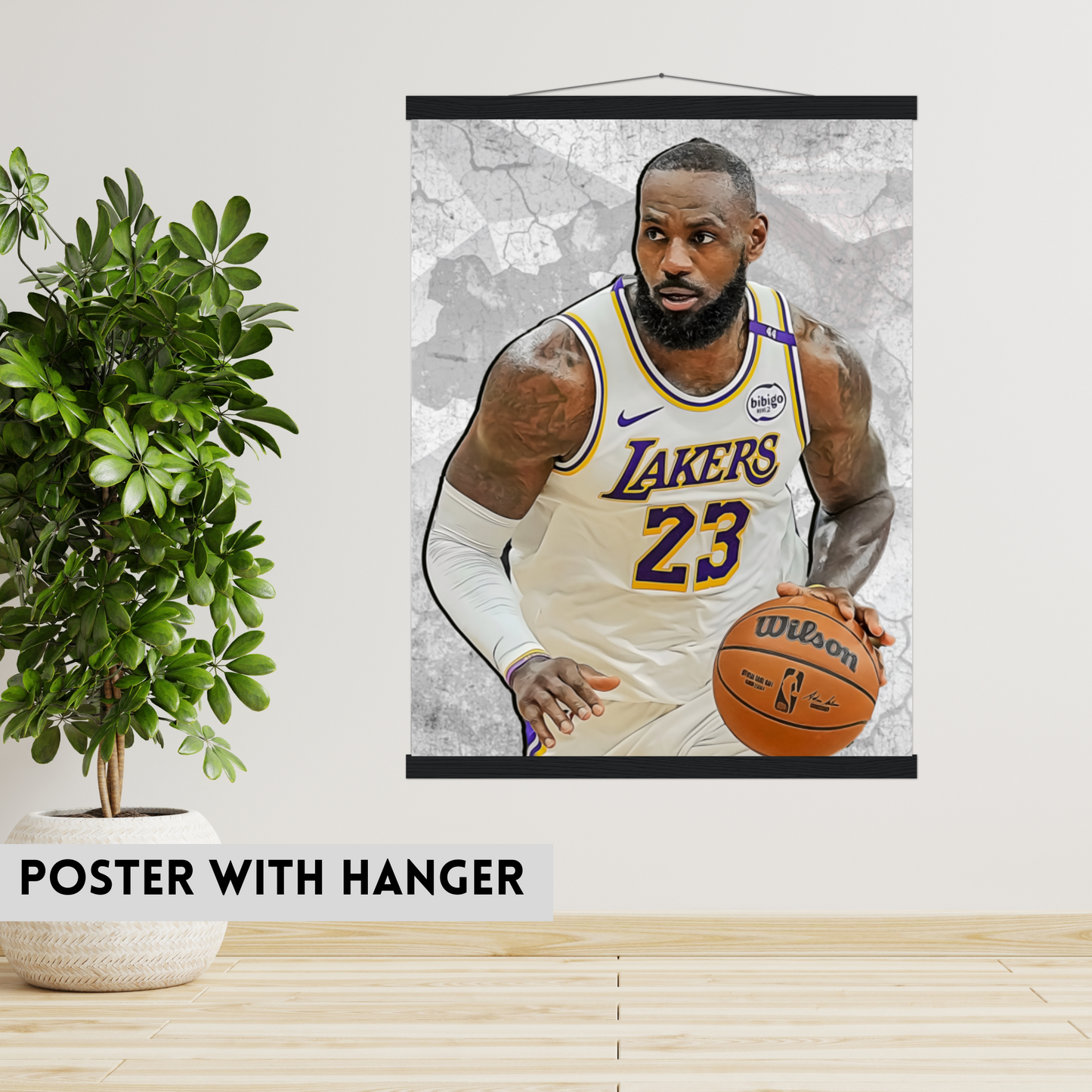LeBron James Matte Paper Poster, Frames & Hanger