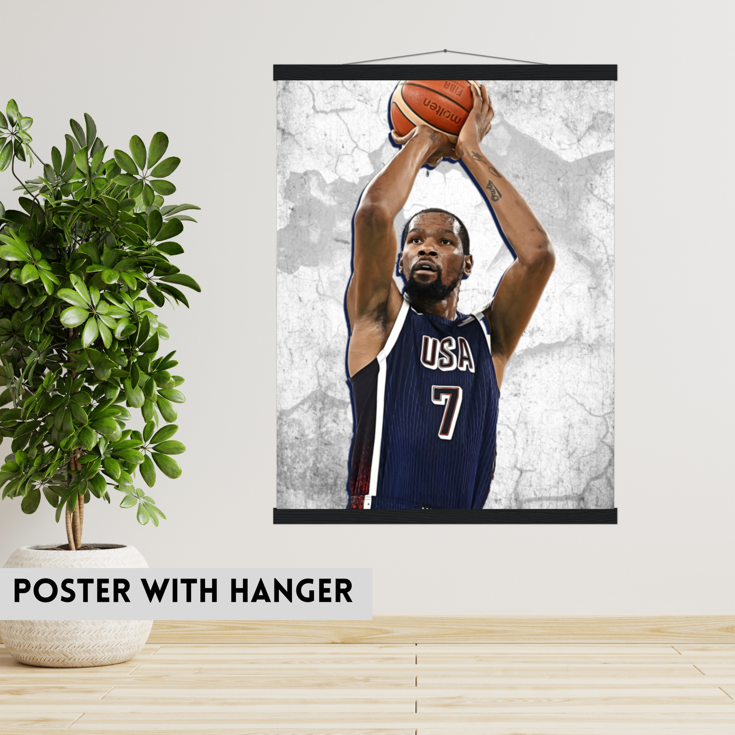 Kevin Durant Matte Paper Poster, Frames & Hanger