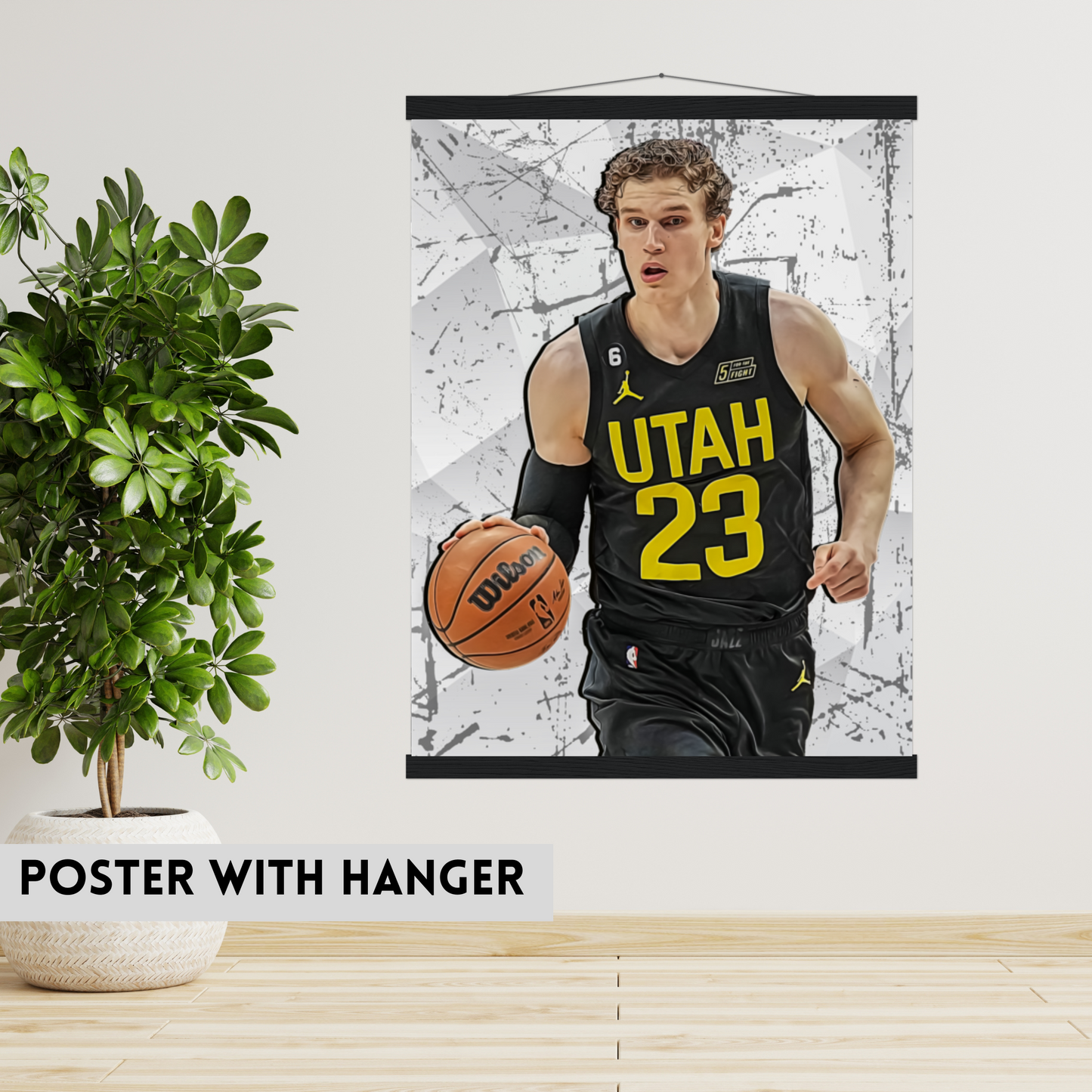 Lauri Markkanen Matte Paper Poster, Frames & Hanger