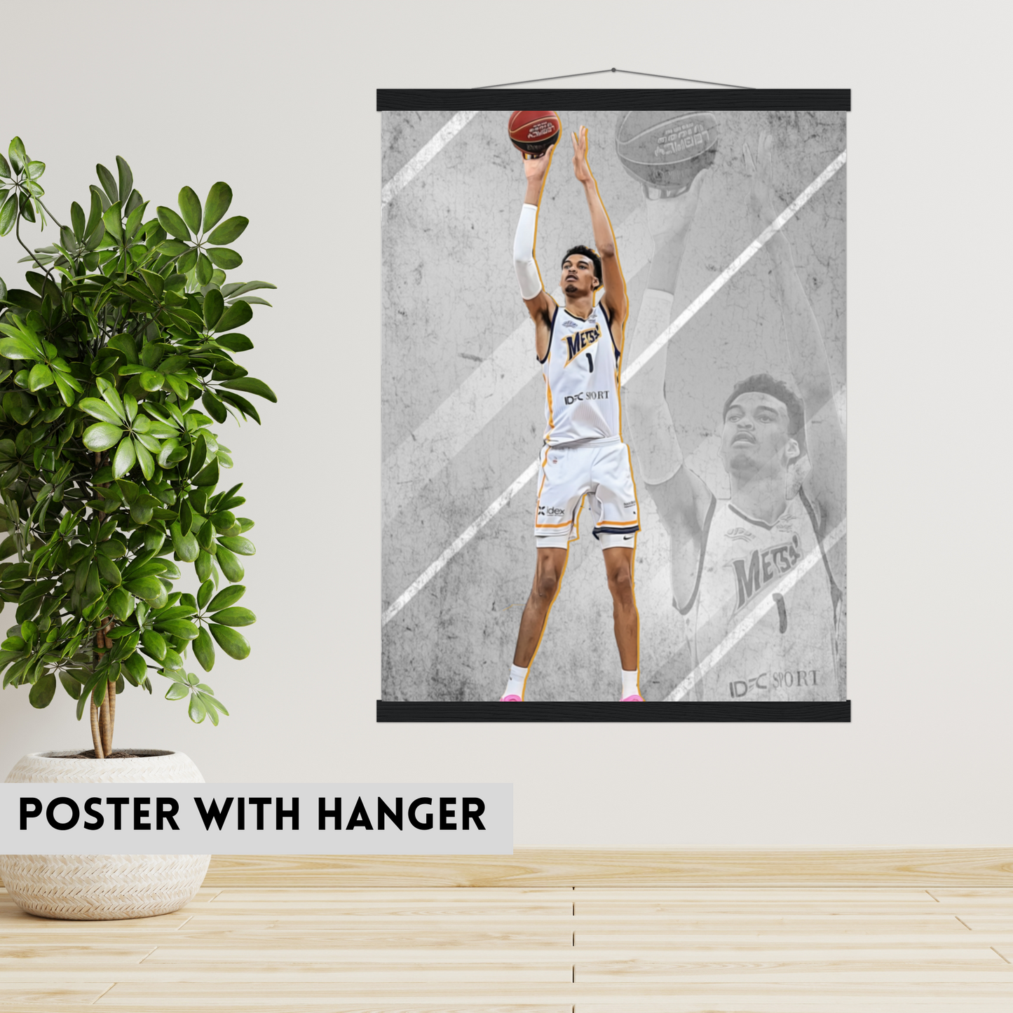 Victor Wembanyama Matte Paper Poster, Frames & Hanger