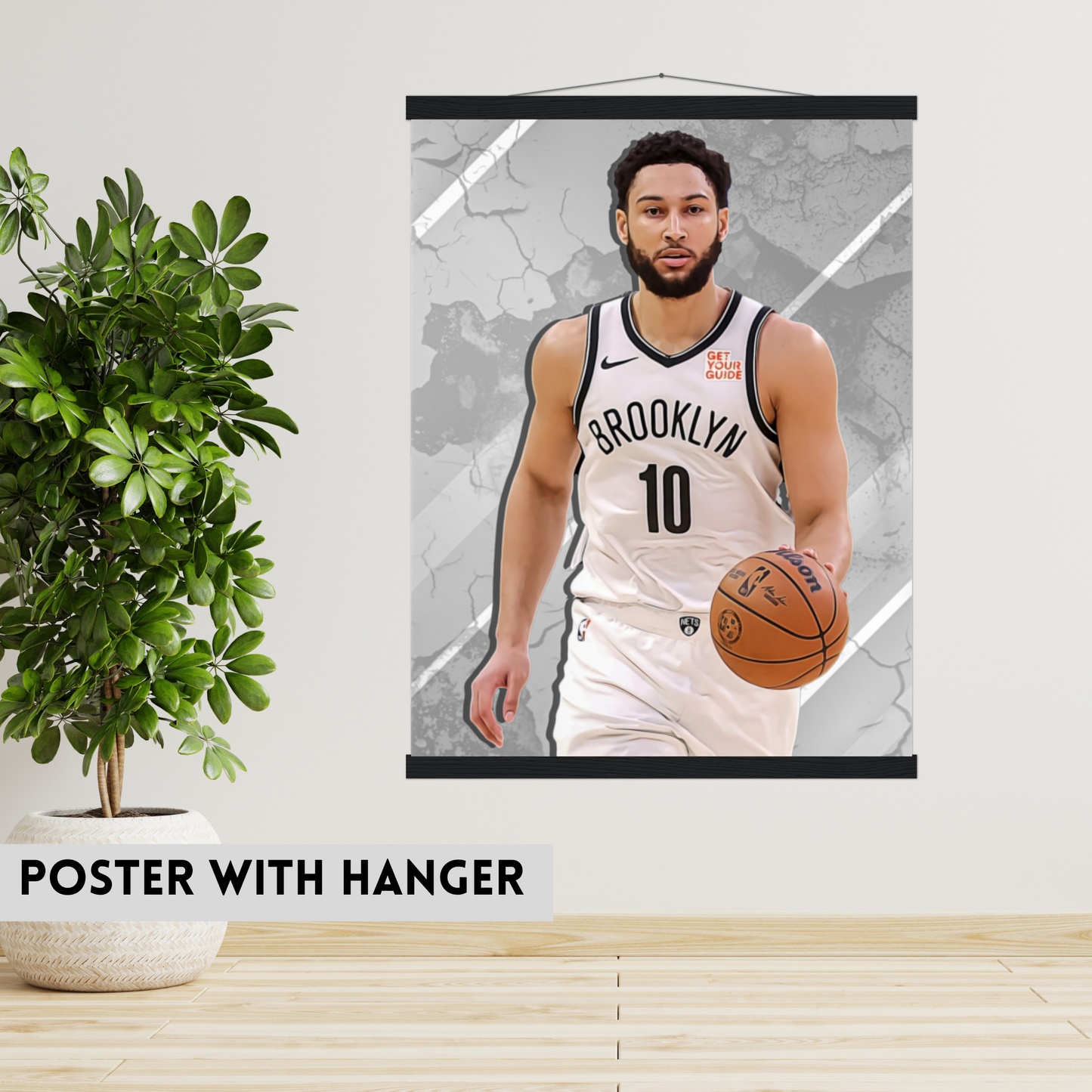 Ben Simmons Premium Matte Paper Poster, Frames & Hanger (Copy)