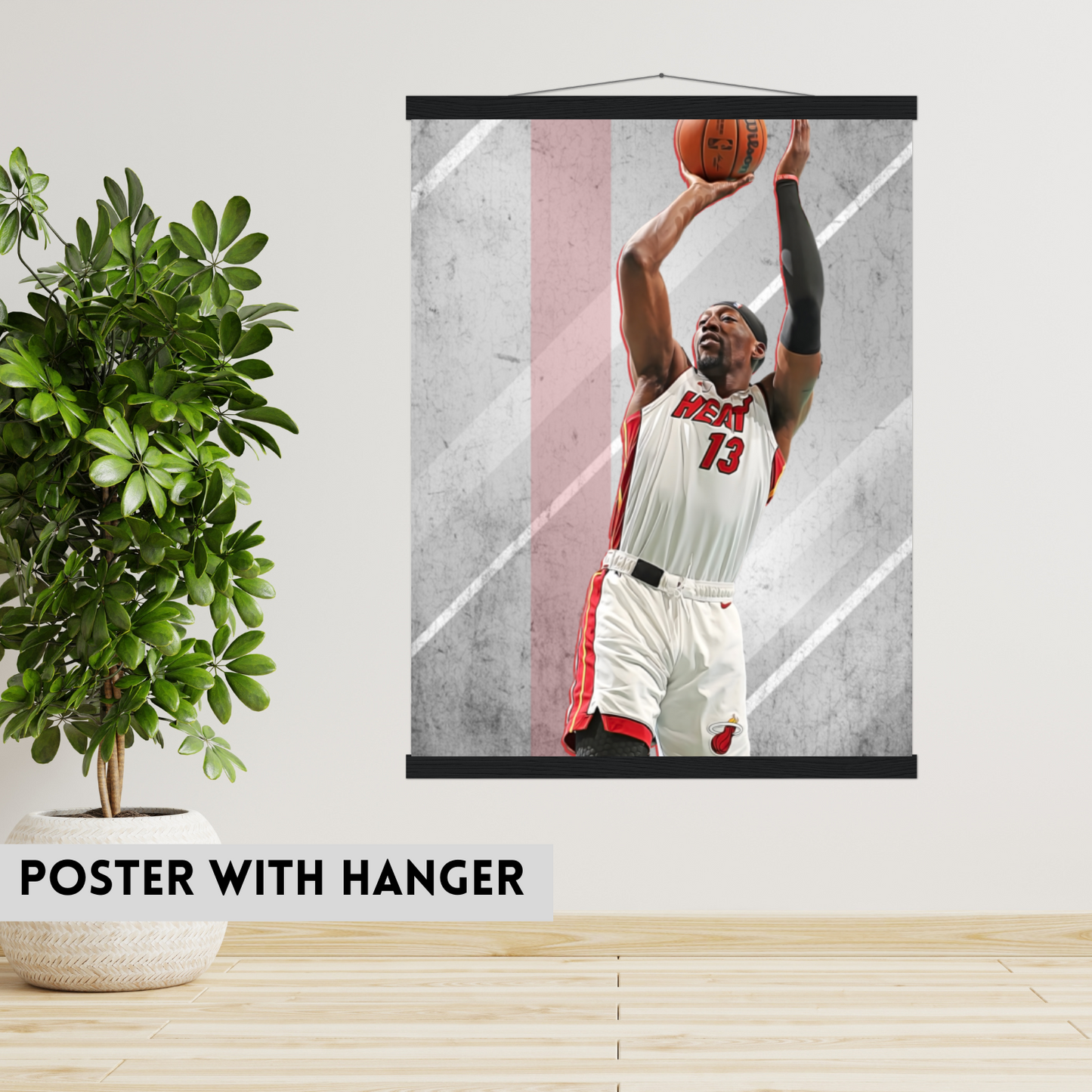 Bam Adebayo Matte Paper Poster, Frames & Hanger, NBA Fan Gift