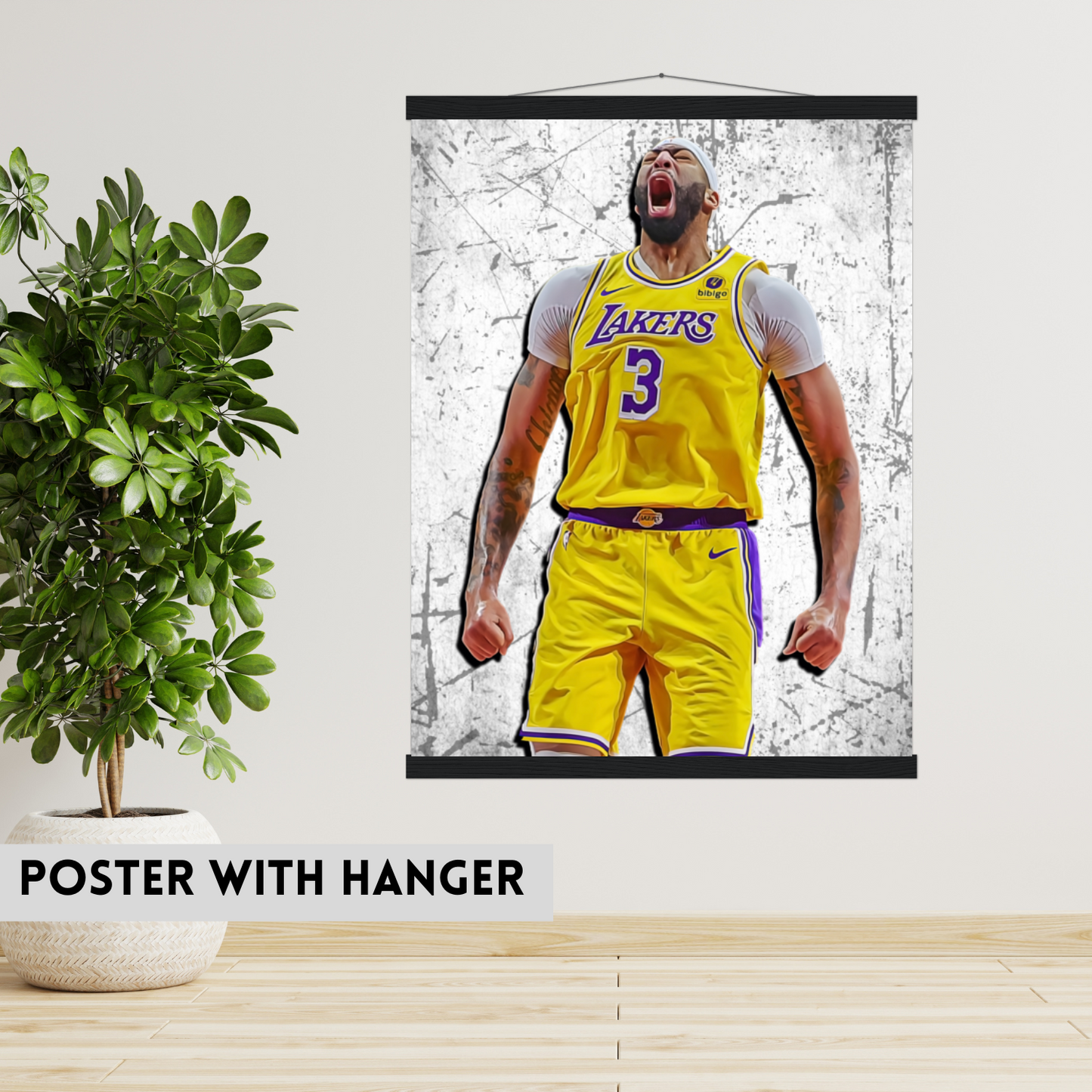 Anthony Davis Matte Paper Poster, Frames & Hanger, NBA Fan Gift