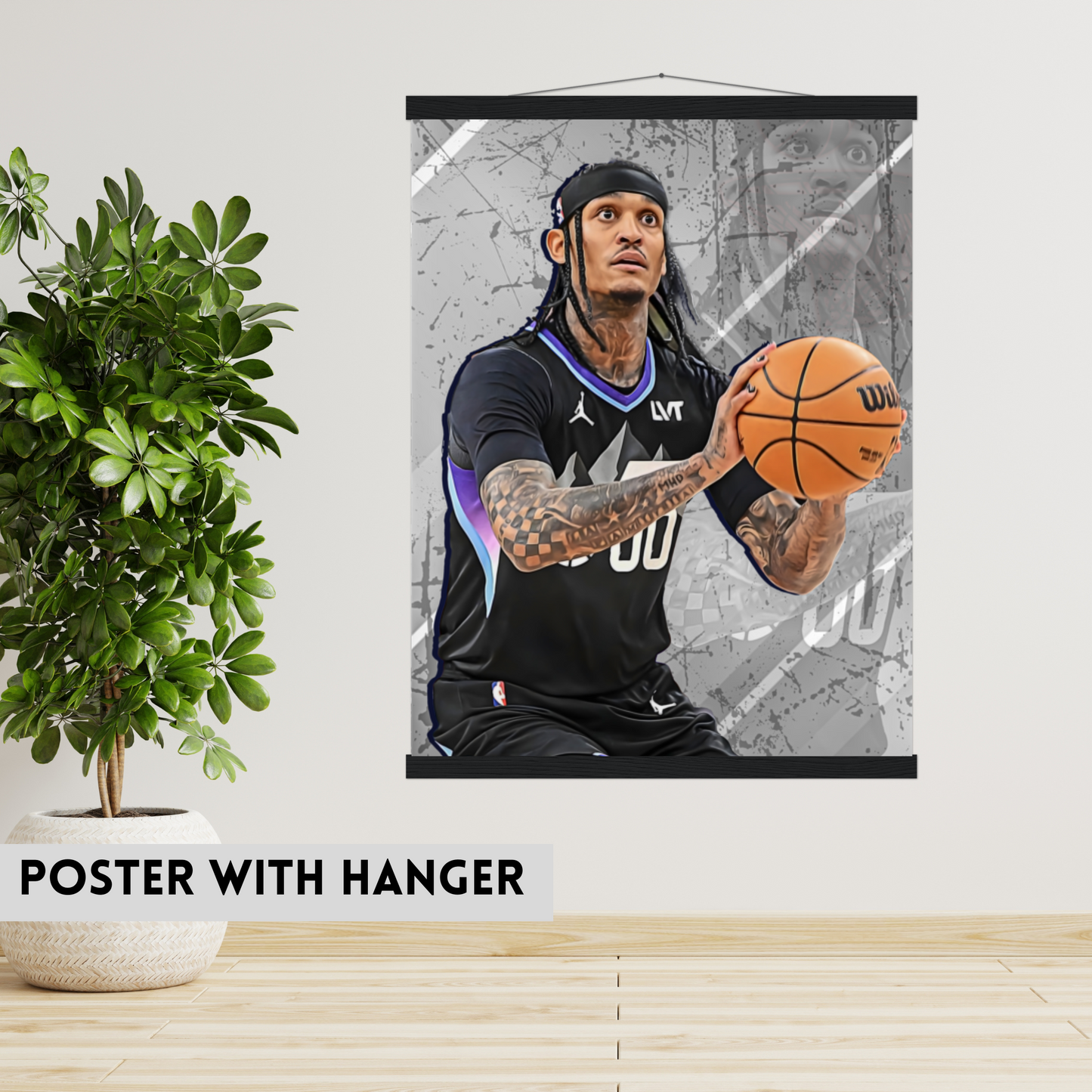Jordan Clarkson Premium Matte Paper Poster, Frames & Hanger