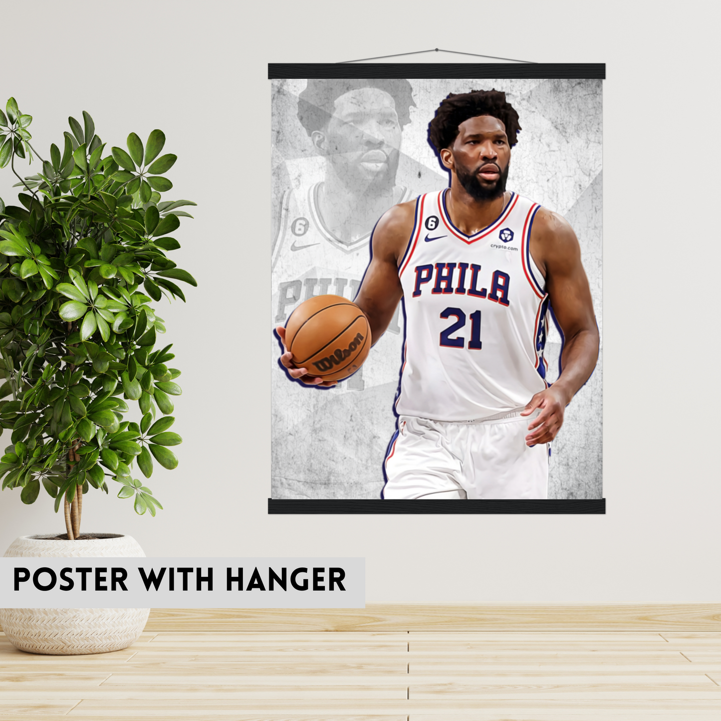 Joel Embiid Matte Paper Poster, Frames & Hanger