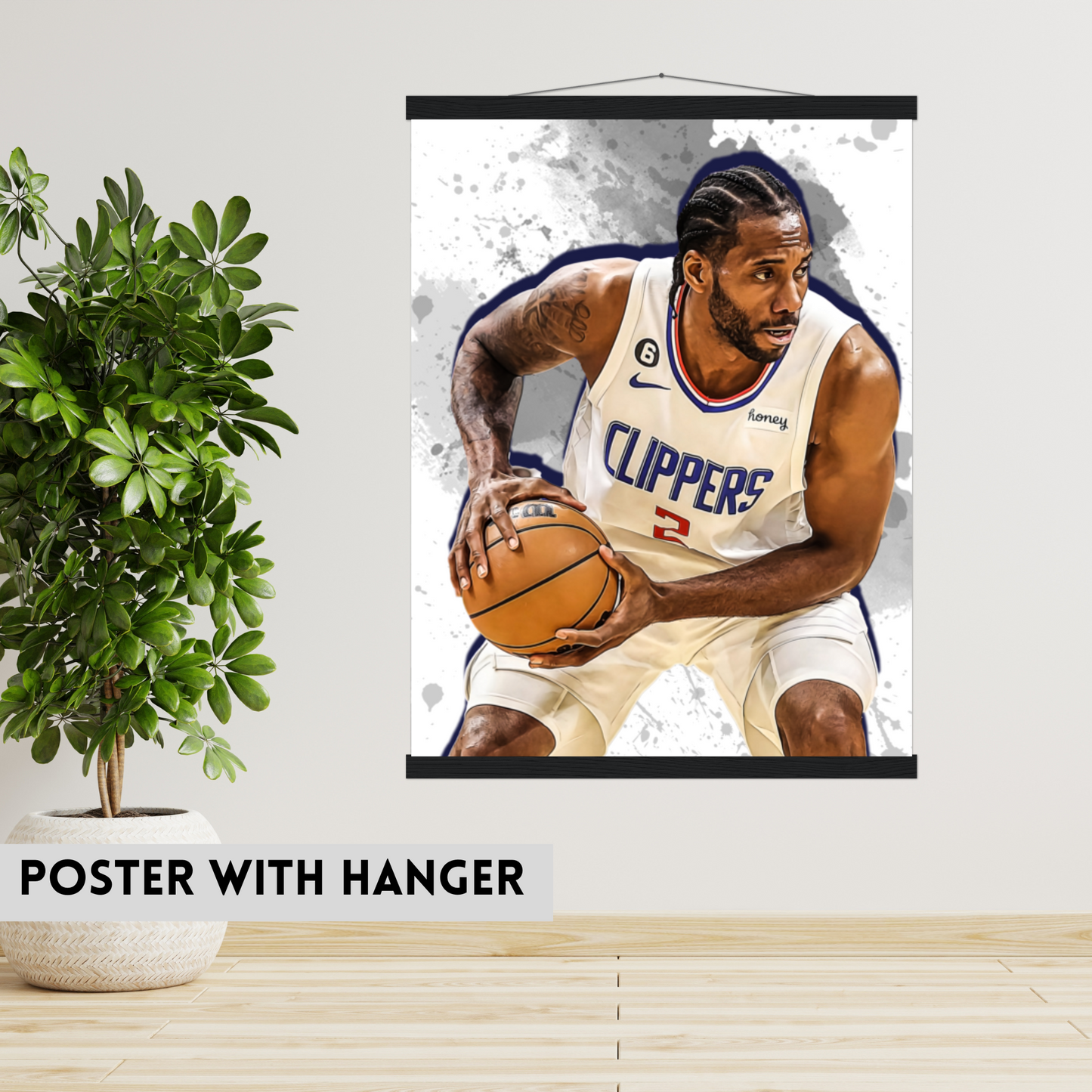 Kawhi Leonard Matte Paper Poster, Frames & Hanger, NBA Fan Gift