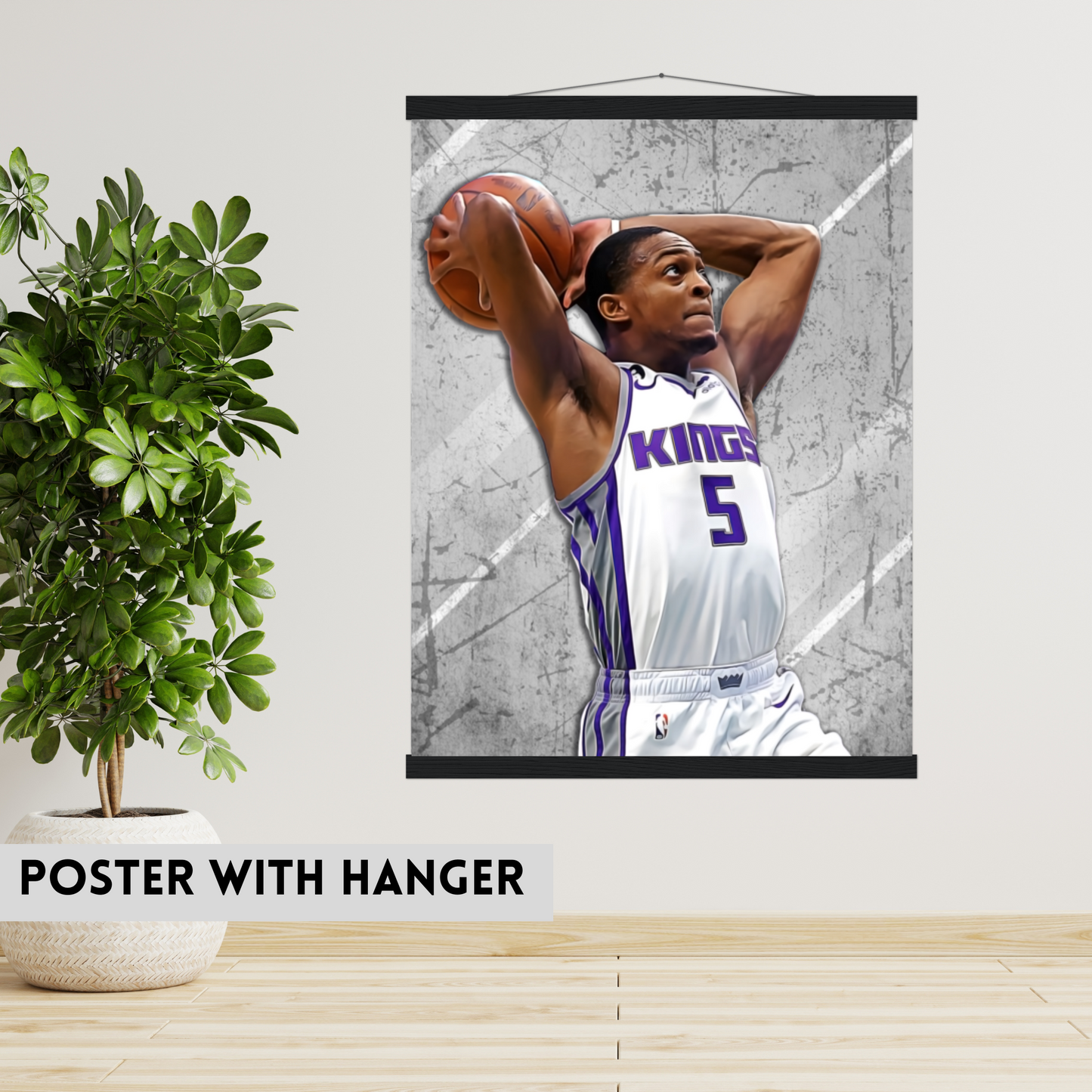 De'Aaron Fox Matte Paper Poster, Frames & Hanger