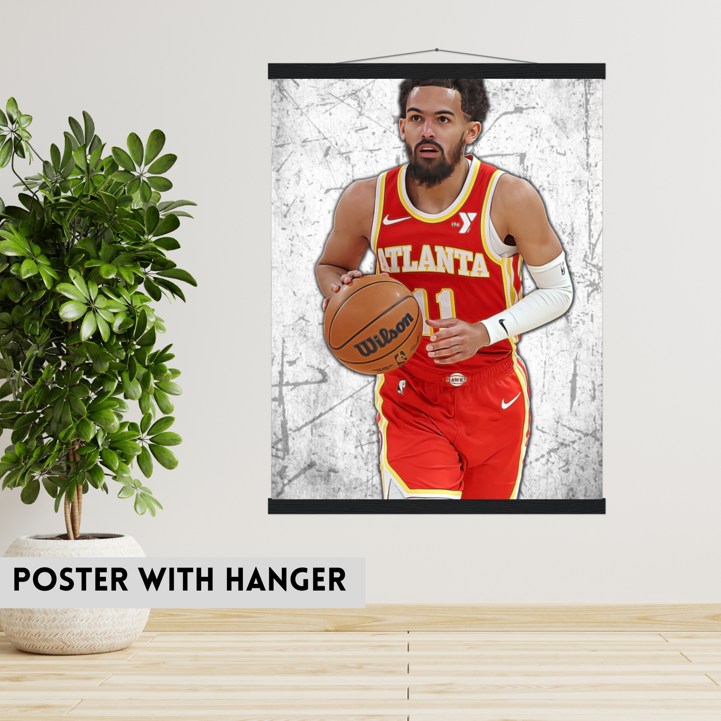 Trae Young Matte Paper Poster, Frames & Hanger