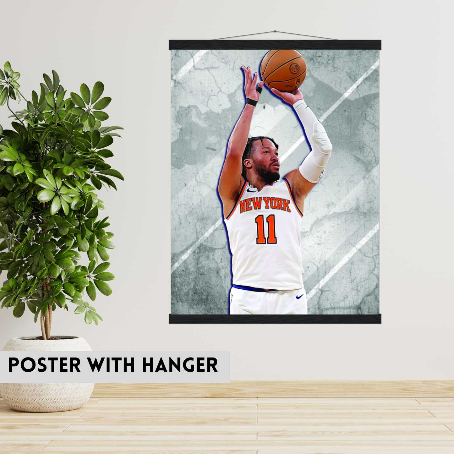 Jalen Brunson Matte Paper Poster, Frames & Hanger, NBA Fan Gift