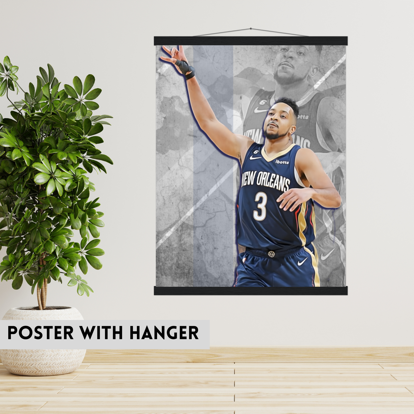 CJ McCollum Matte Paper Poster, Frames & Hanger, NBA Fan Gift