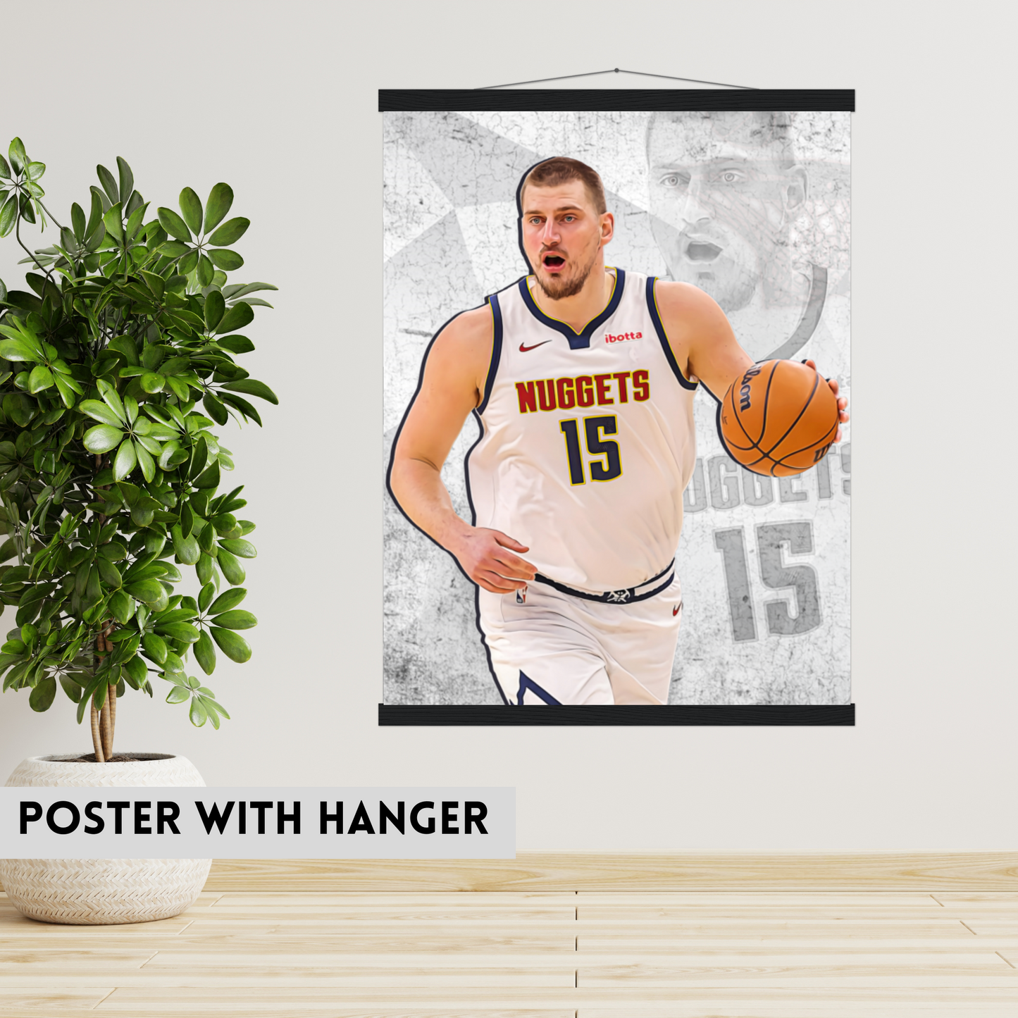Nikola Jokić Matte Paper Poster, Frames & Hanger