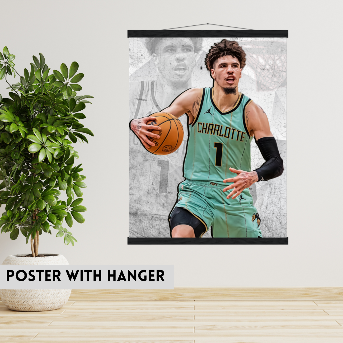 LaMelo Ball Matte Paper Poster, Frames & Hanger
