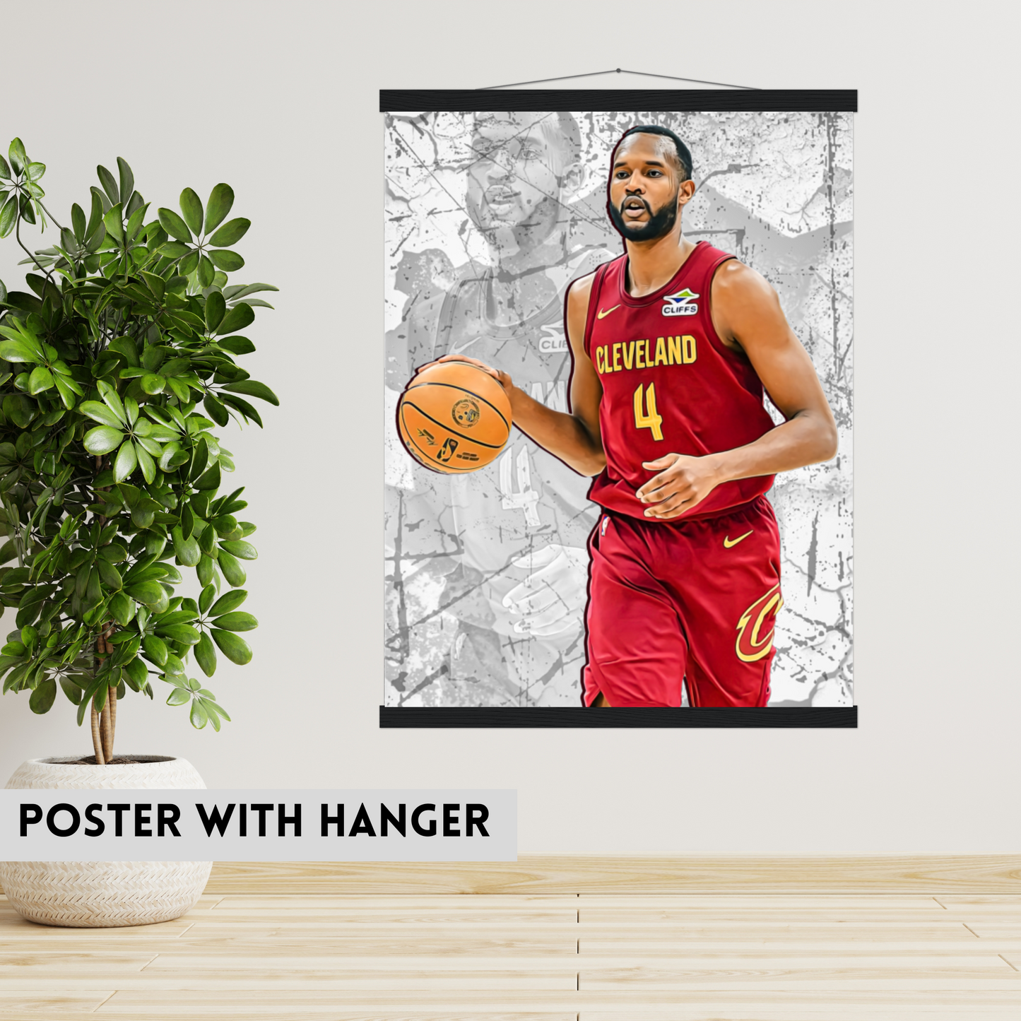 Evan Mobley Premium Matte Paper Poster, Frames & Hanger