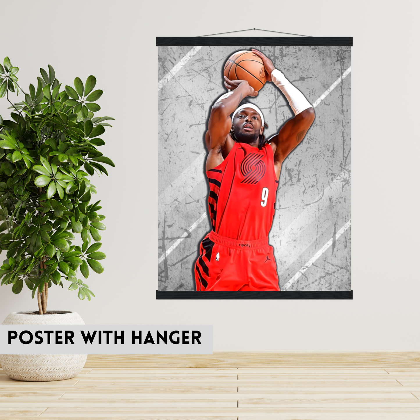 Jerami Grant Matte Paper Poster, Frames & Hanger