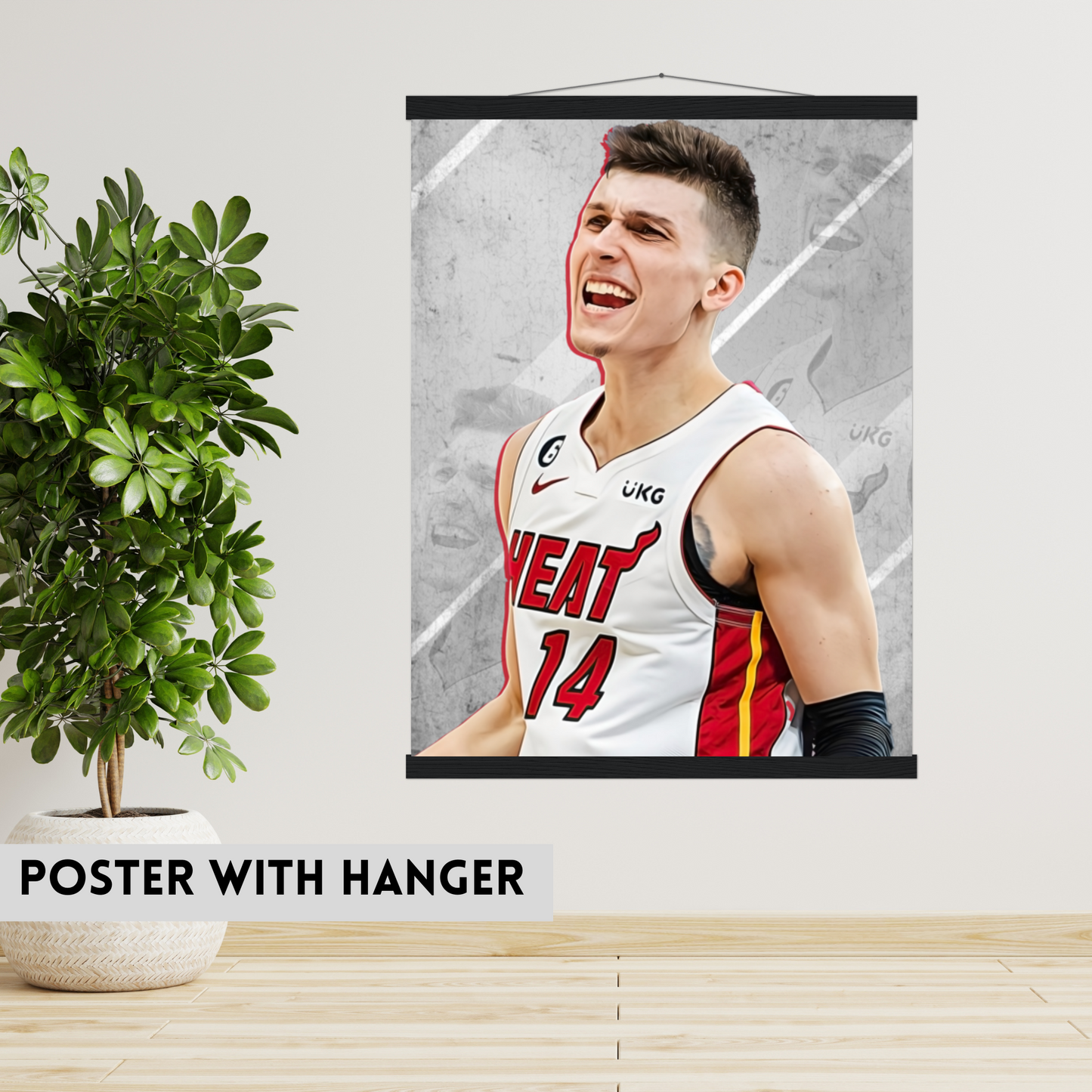 Tyler Herro Matte Paper Poster, Frames & Hanger, NBA Fan Gift