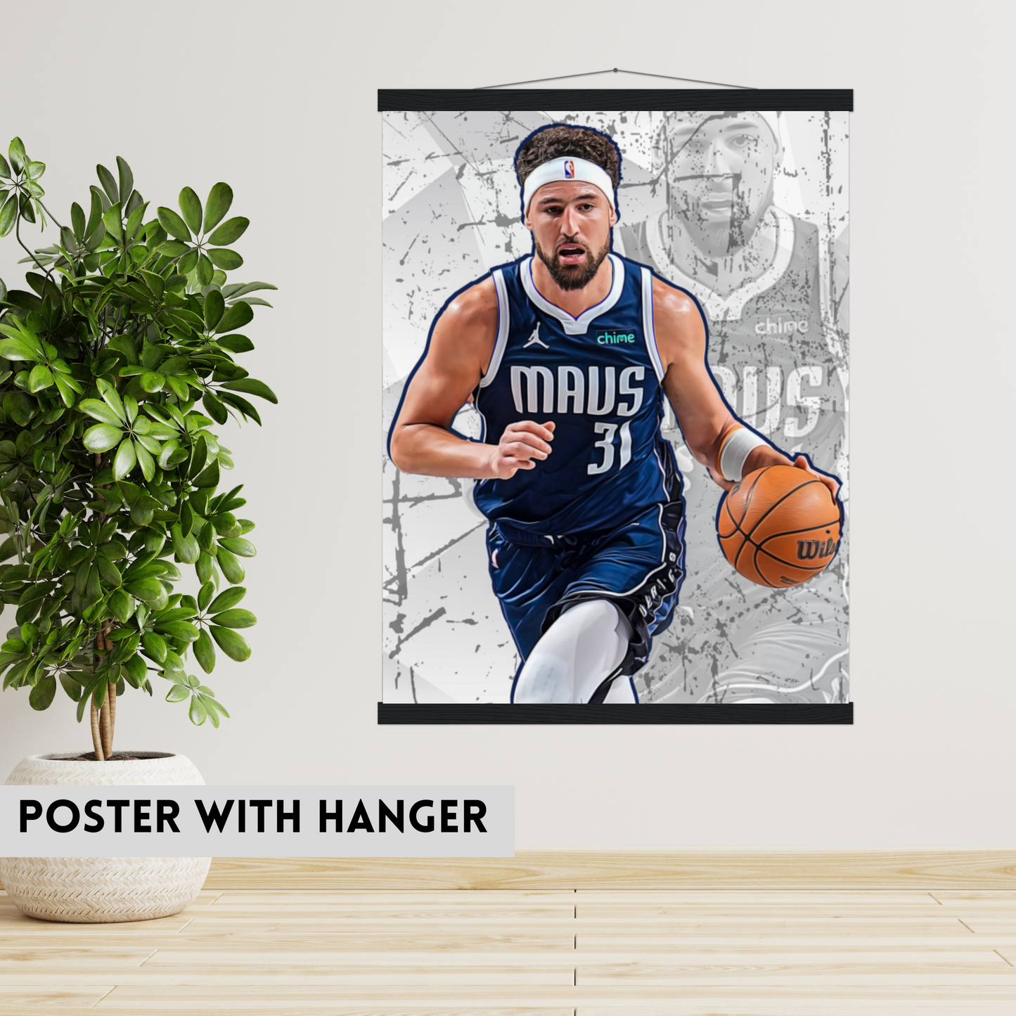 Klay Thompson Matte Paper Poster, Frames & Hanger