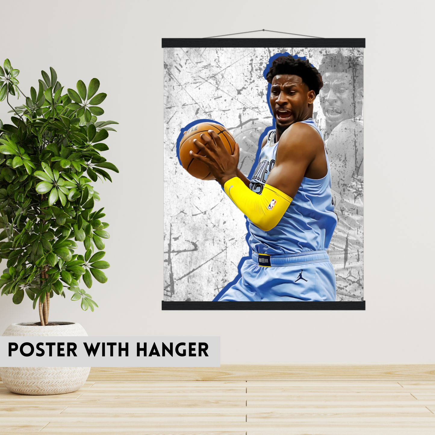 Jaren Jackson Jr. Matte Paper Poster, Frames & Hanger, NBA Fan Gift