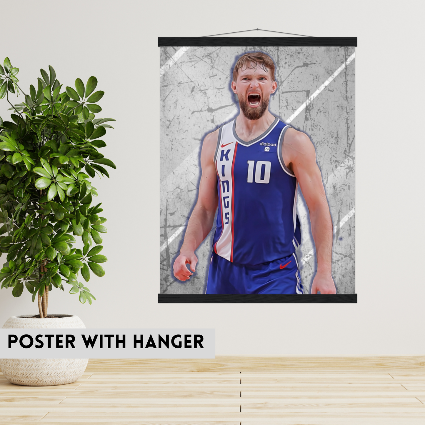 Domantas Sabonis Matte Paper Poster, Frames & Hanger