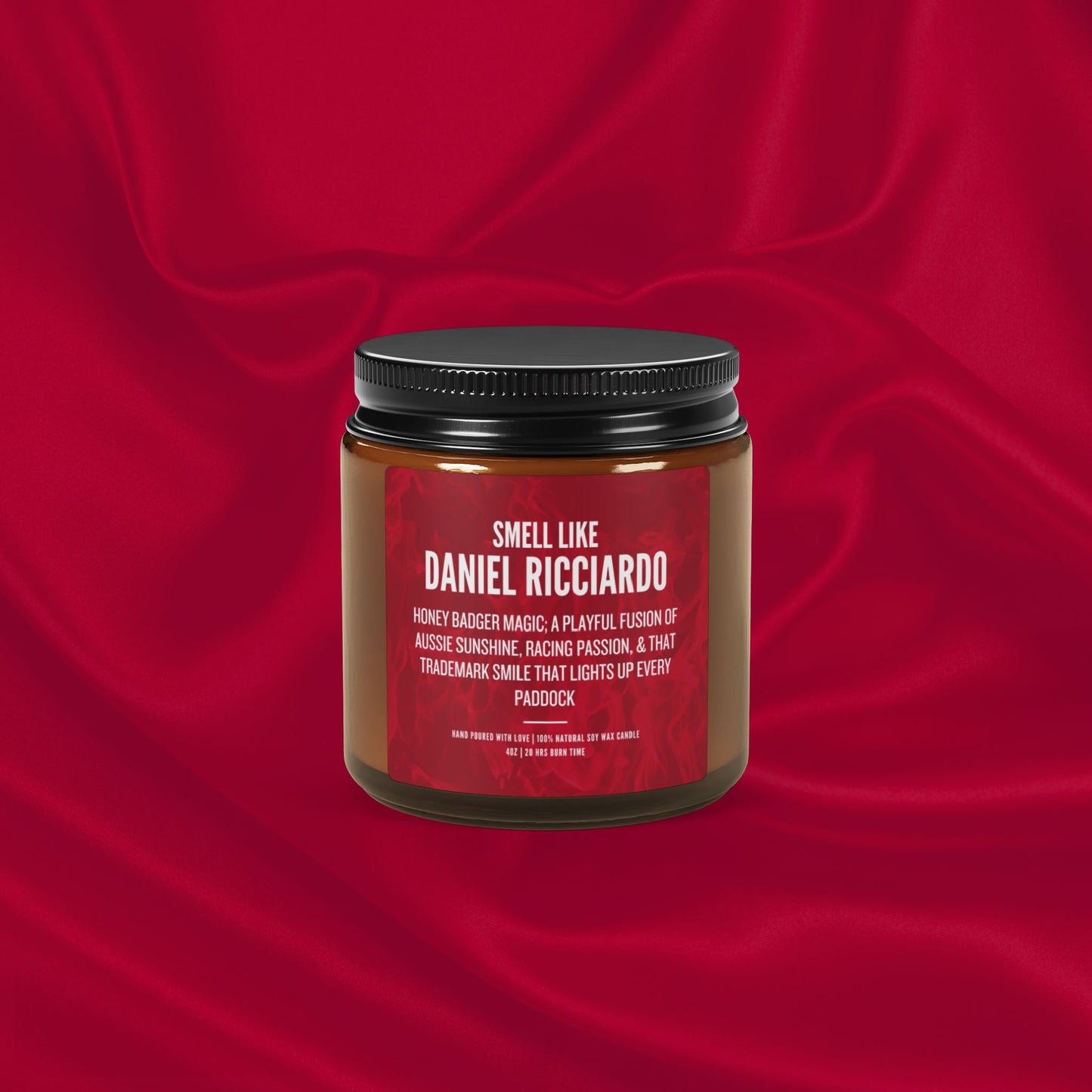 Daniel Ricciardo Scented Candle for fan Gift | Luxury Soy Candle | F1 Fan Gift