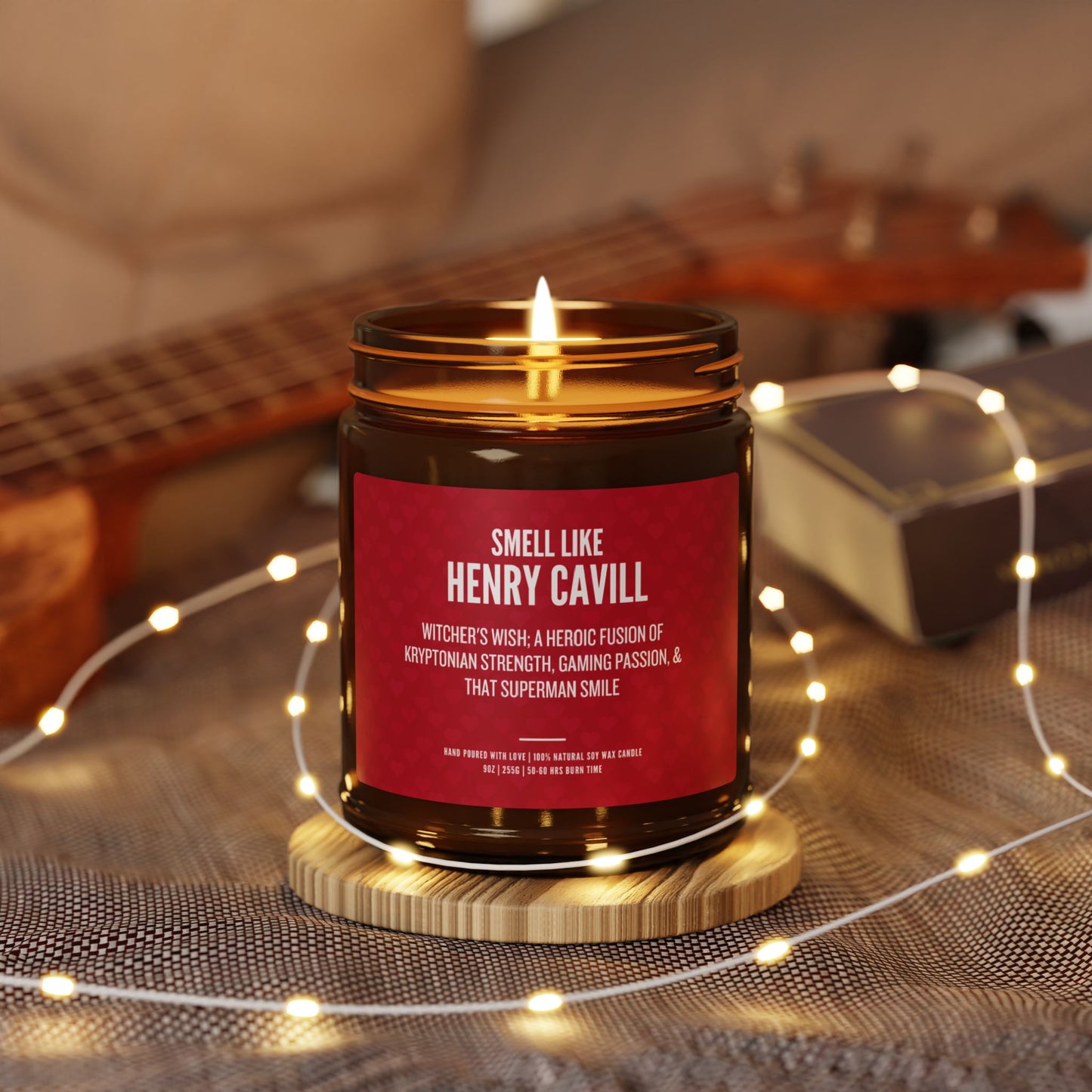 Henry Cavill Scented Gift | Luxury Soy Candle | Fan Gift