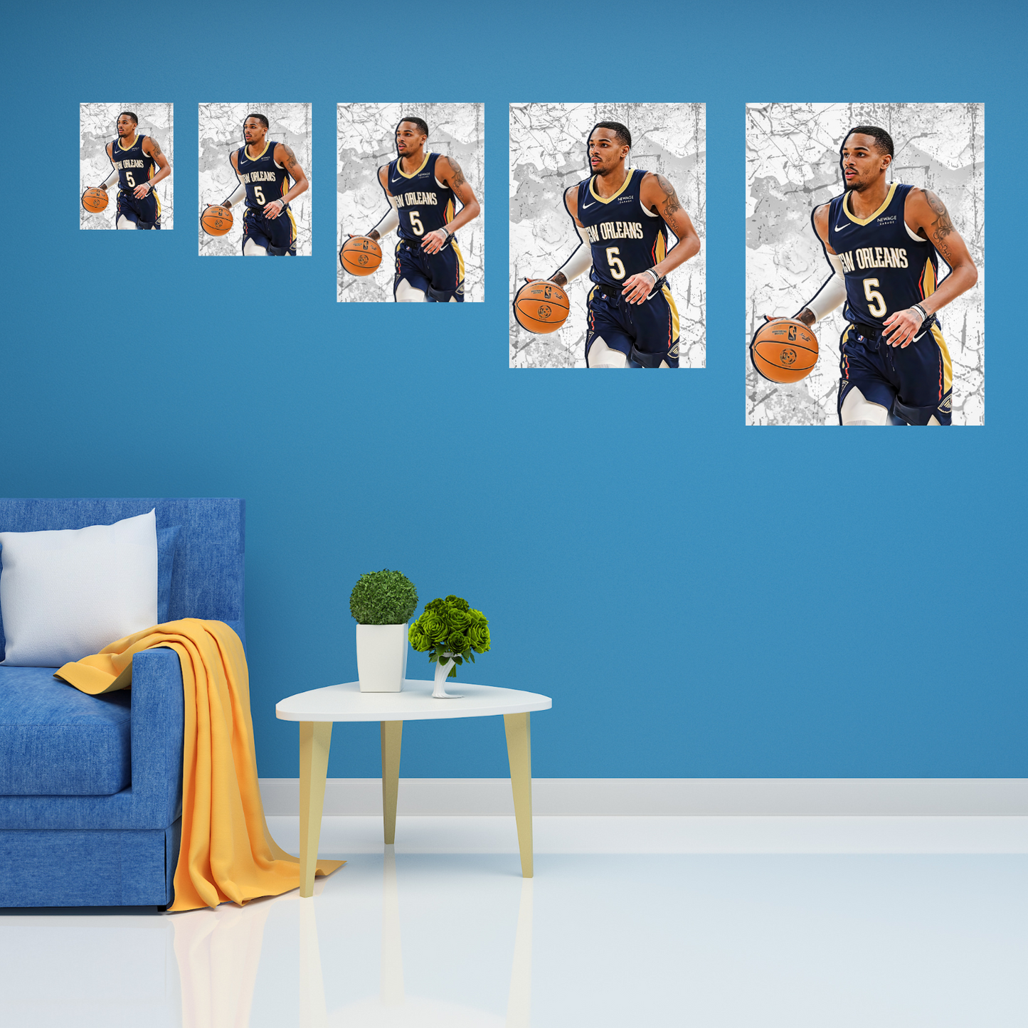 Dejounte Murray Premium Matte Paper Poster, Frames & Hanger