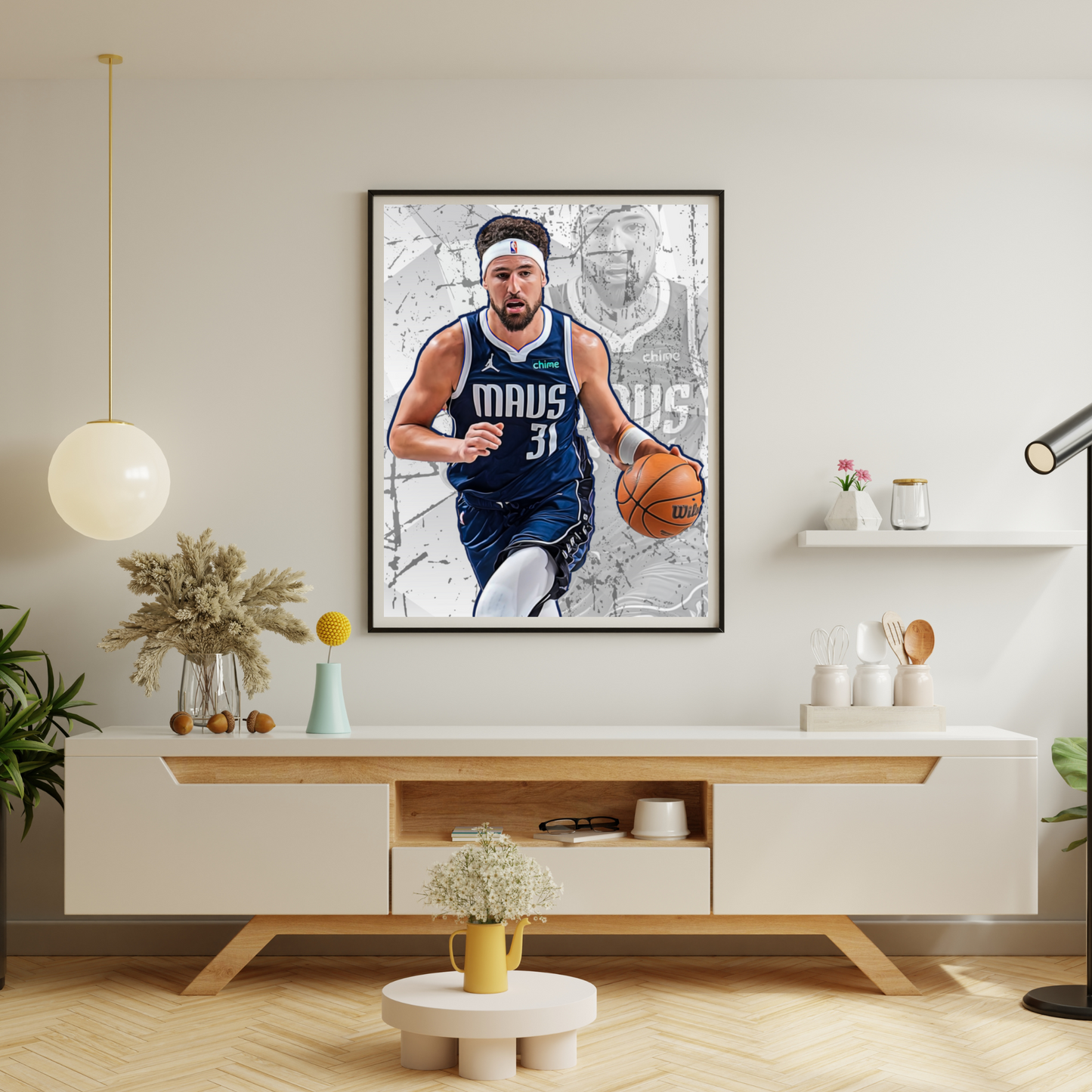 Klay Thompson Matte Paper Poster, Frames & Hanger