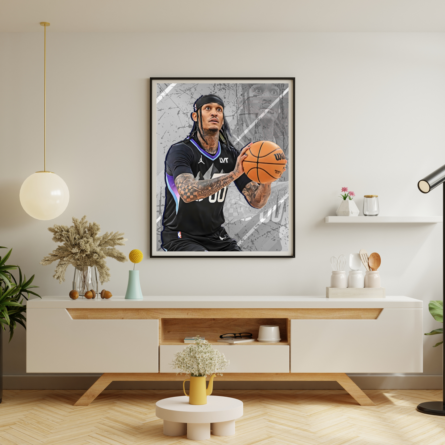 Jordan Clarkson Premium Matte Paper Poster, Frames & Hanger