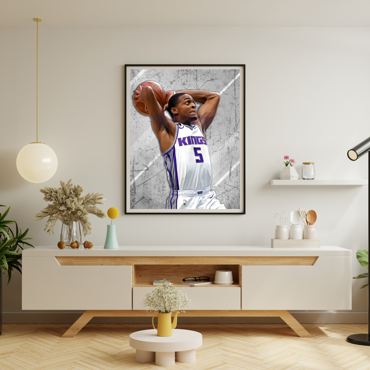 De'Aaron Fox Matte Paper Poster, Frames & Hanger