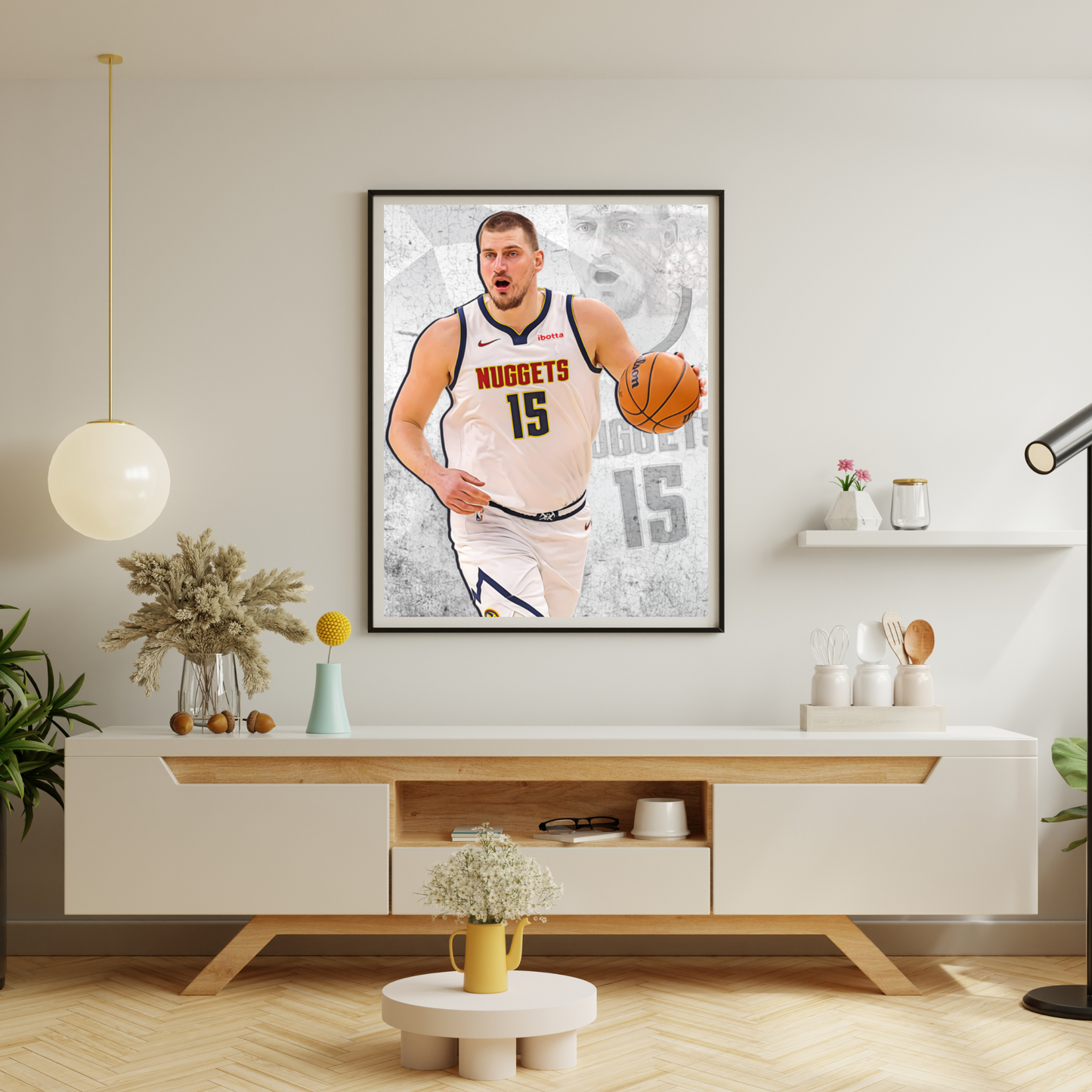 Nikola Jokić Matte Paper Poster, Frames & Hanger