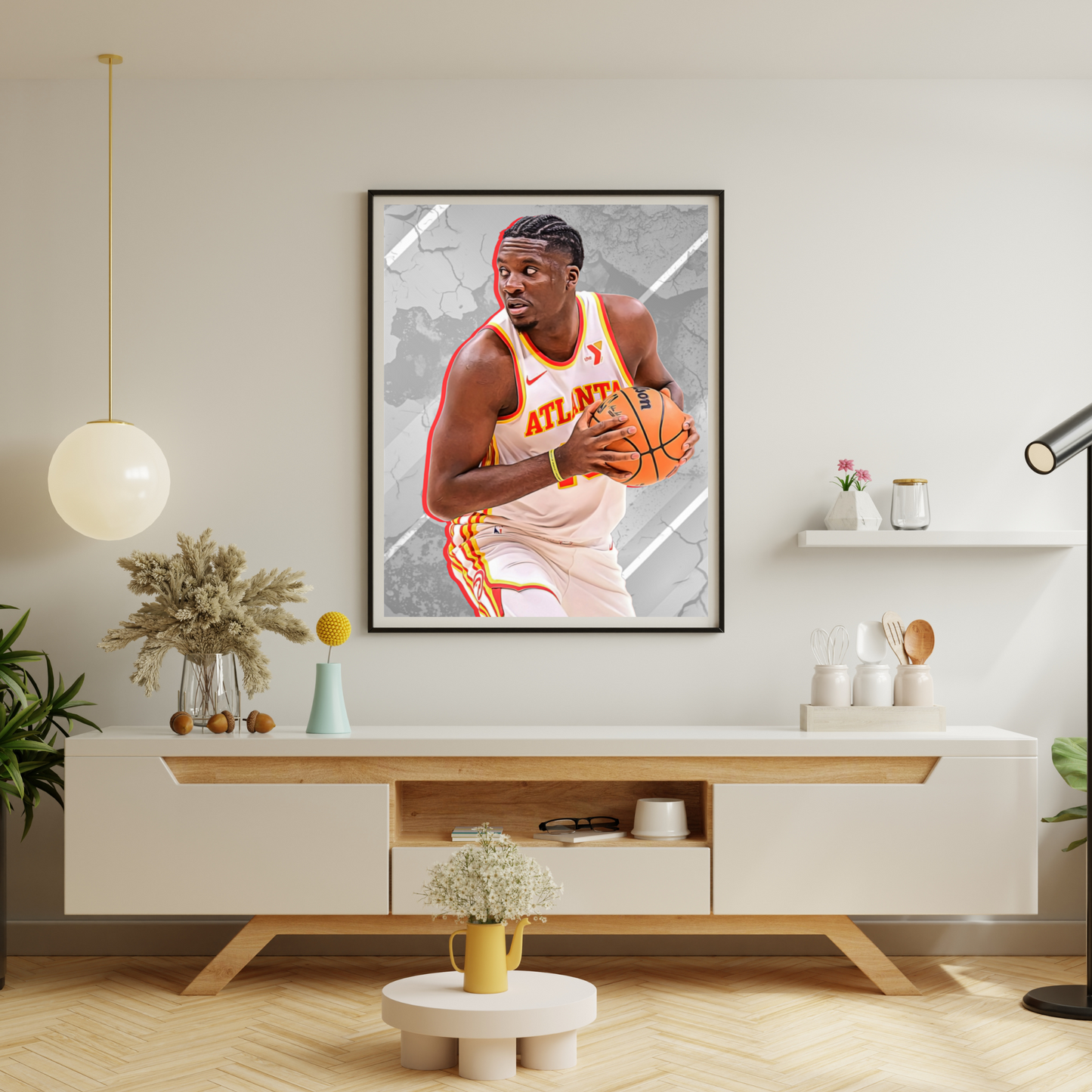 Clint Capela Matte Paper Poster, Frames & Hanger