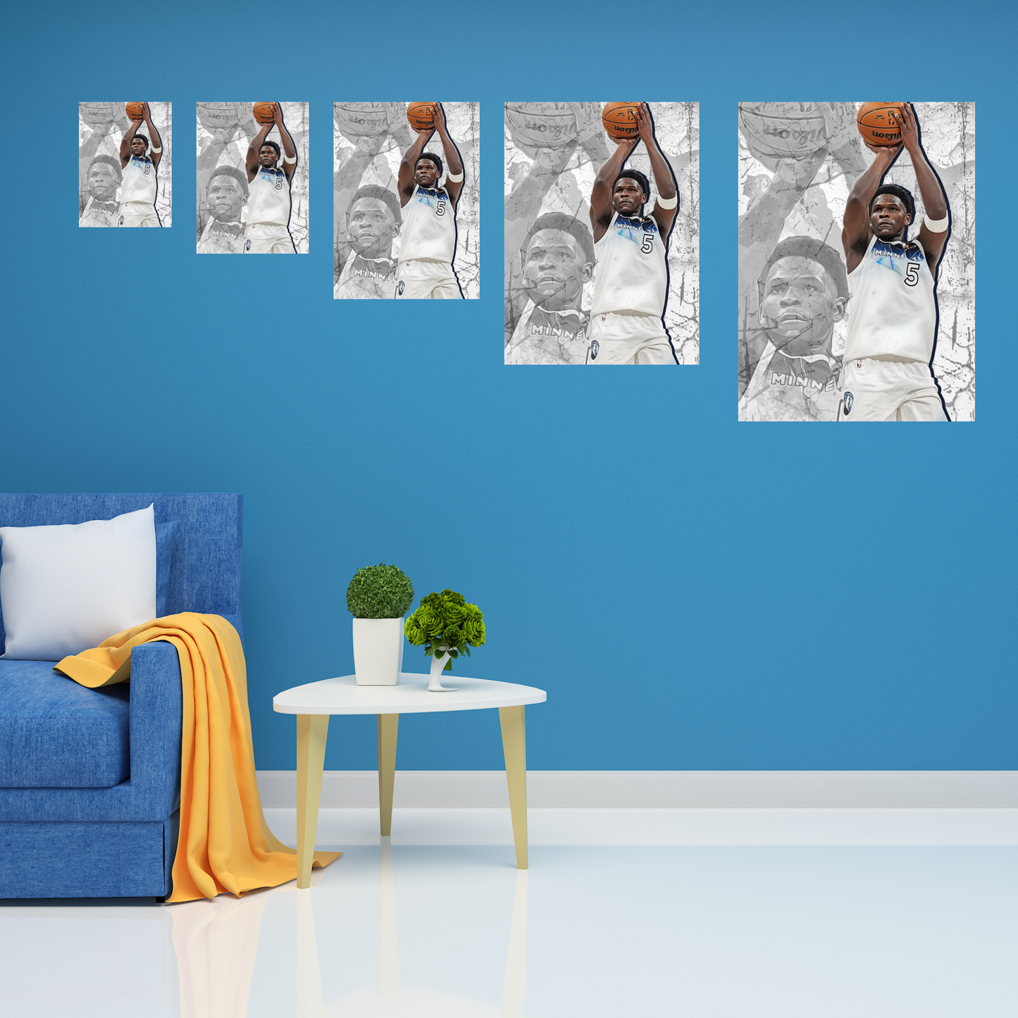 Anthony Edwards Premium Matte Paper Poster, Frames & Hanger