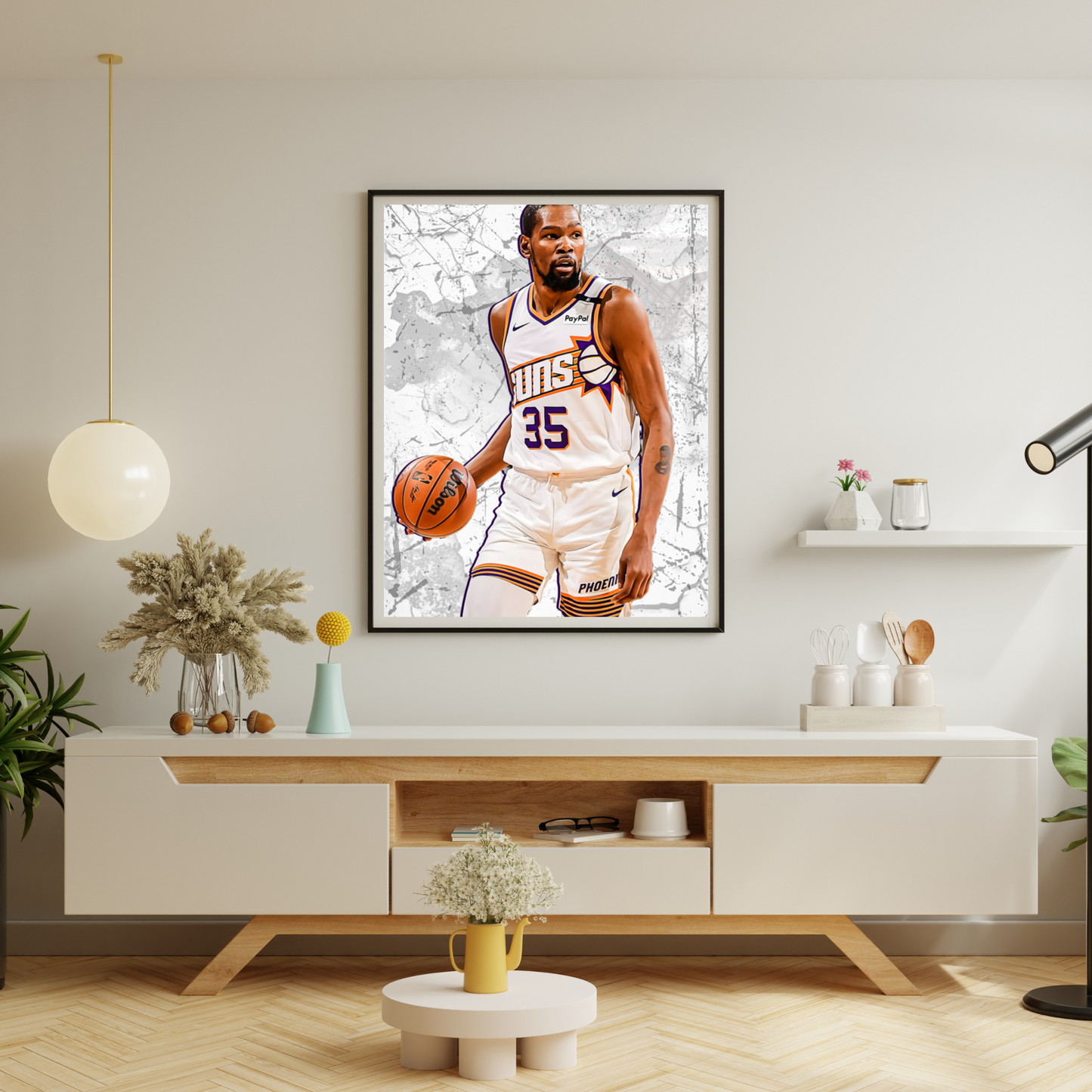 Kevin Durant Premium Matte Paper Poster, Frames & Hanger