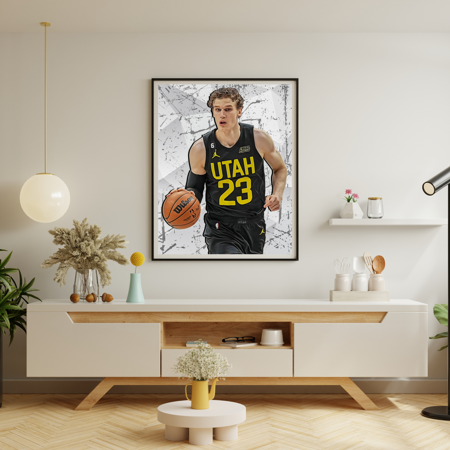 Lauri Markkanen Matte Paper Poster, Frames & Hanger