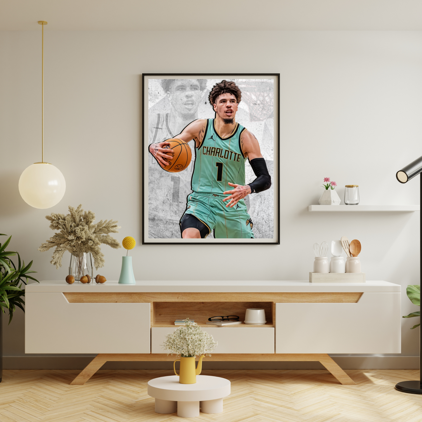 LaMelo Ball Matte Paper Poster, Frames & Hanger