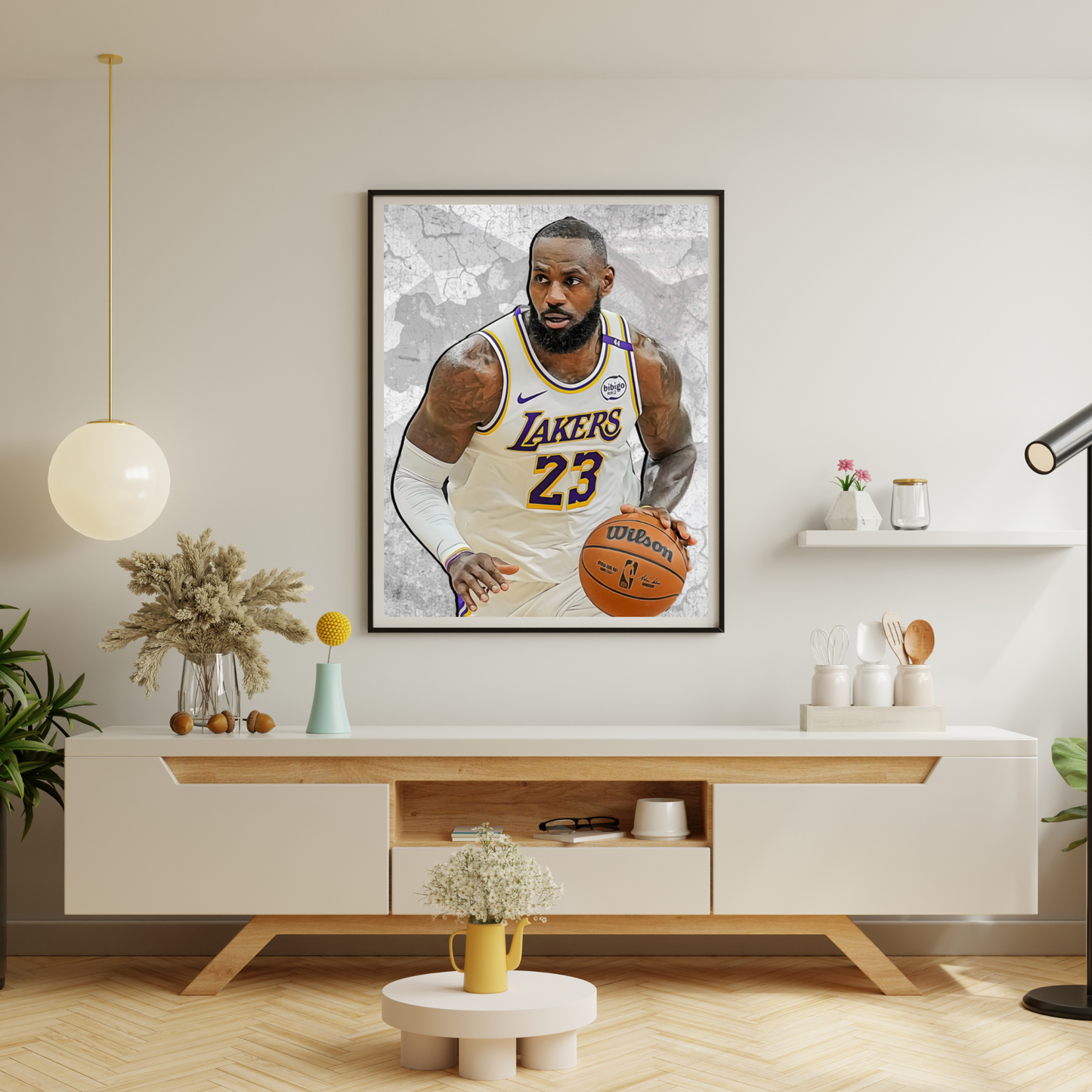 LeBron James Matte Paper Poster, Frames & Hanger