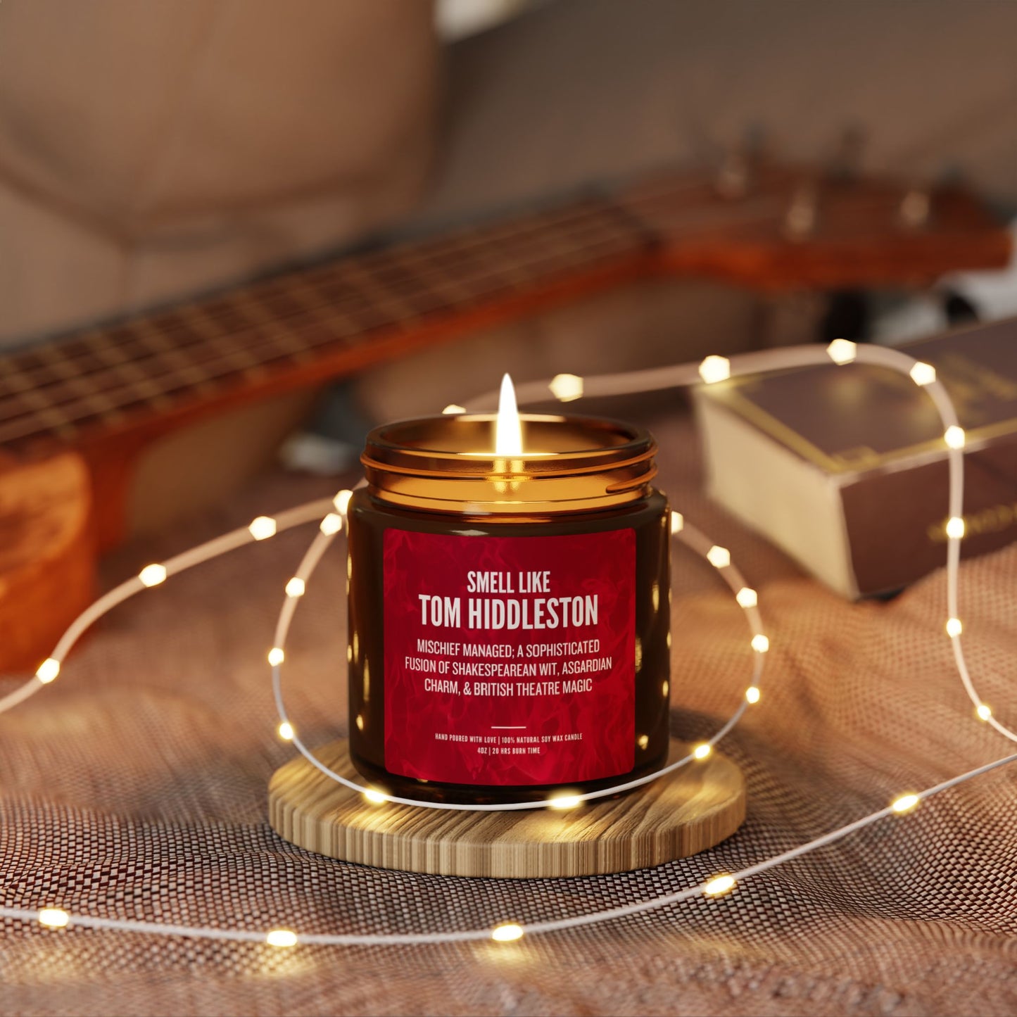 Tom Hiddleston Scented Candle Gift | Luxury Soy Candle
