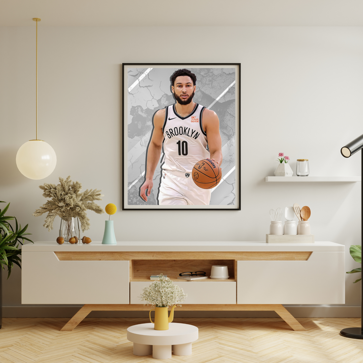Ben Simmons Premium Matte Paper Poster, Frames & Hanger (Copy)