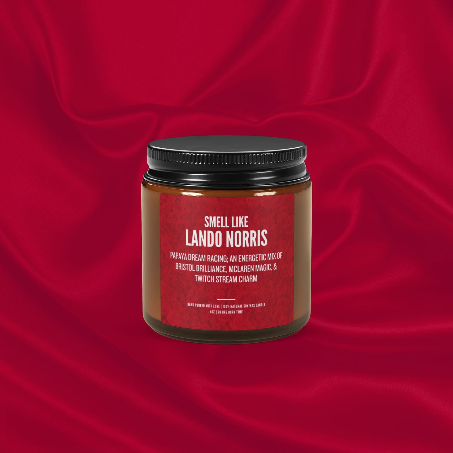 Lando Norris Scented Gift | McLaren F1 Vibes | Luxury Soy Candle | Formula 1 Fan Gift