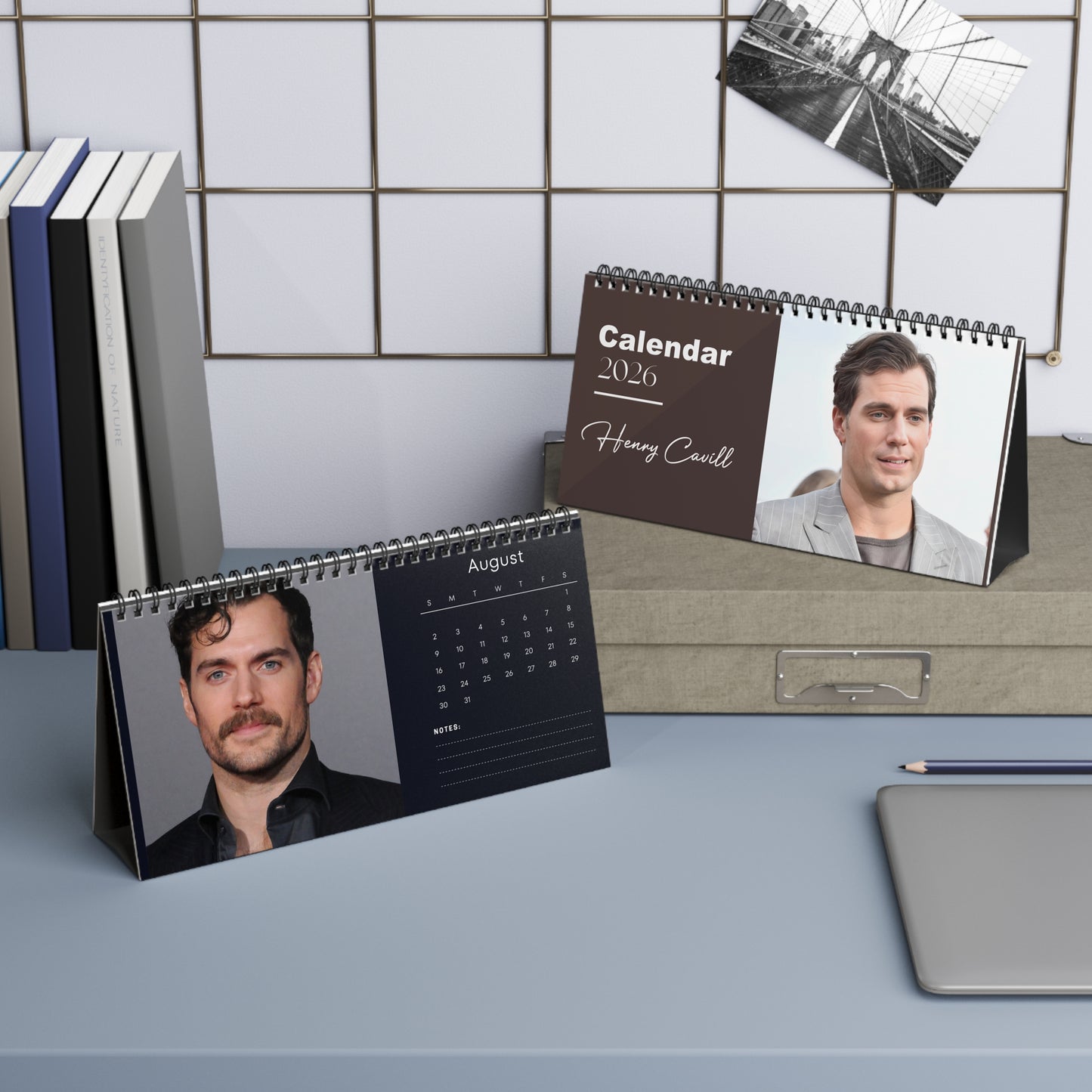 Henry Cavill 2026 Desk Calendar | Celebrity Gift | Office Decor