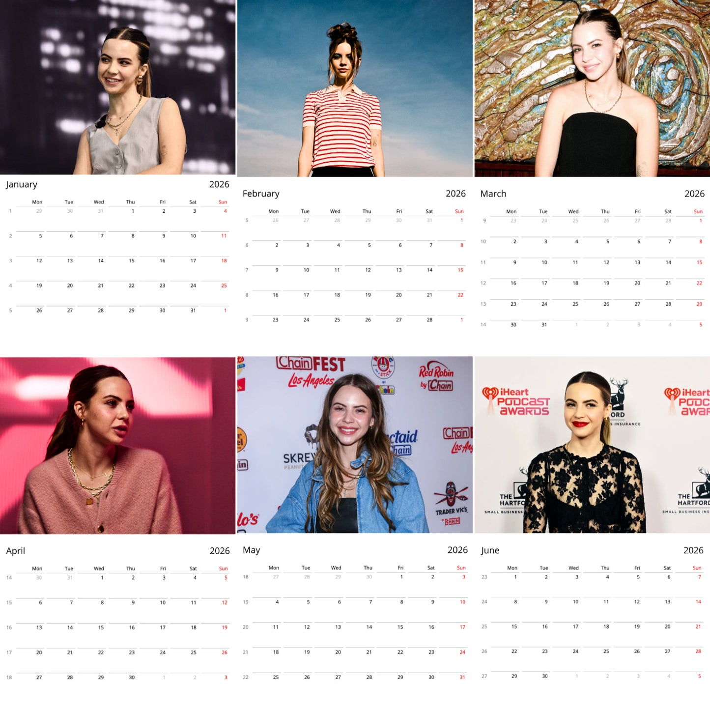Bobbi Althoff 2026 Wall Calendar (Large Calendar) β Celebrity Fan Gift, Premium Wall Art