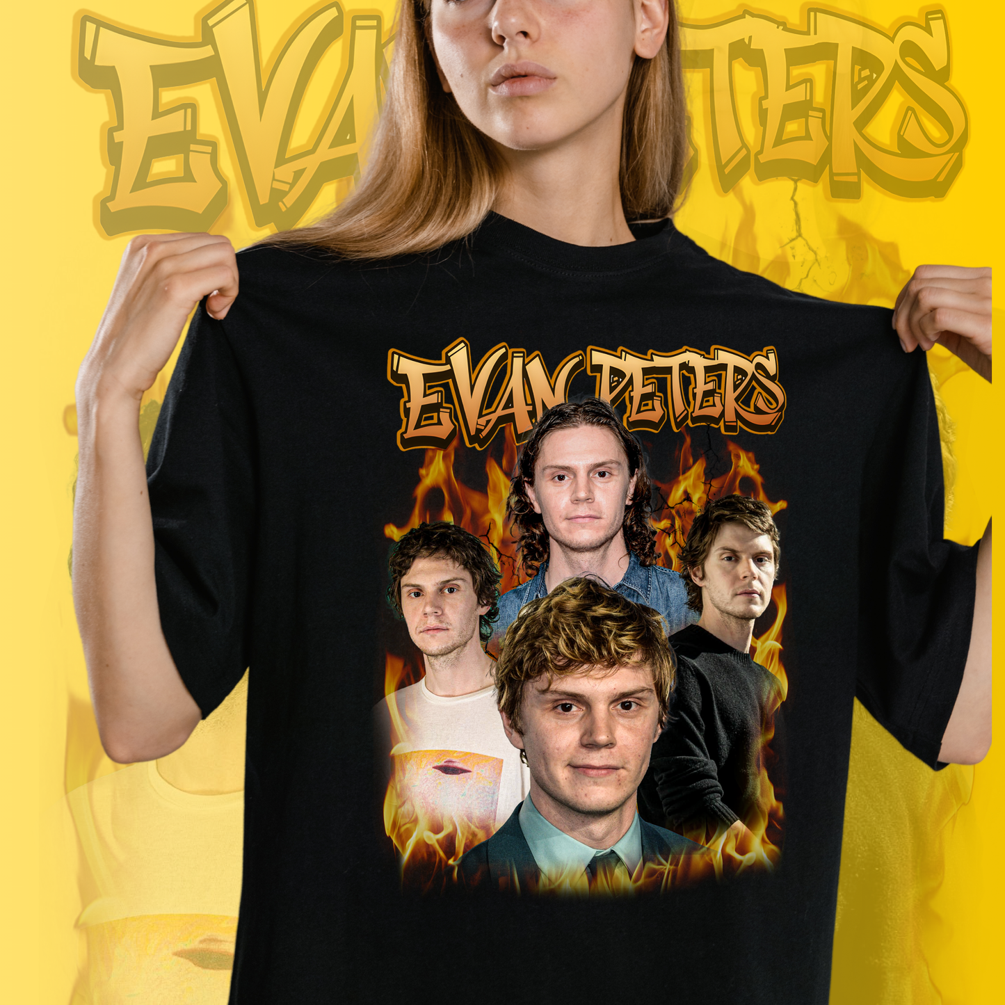 Evan Peters Art T-Shirt - Fan T-Shirt Premium Collection