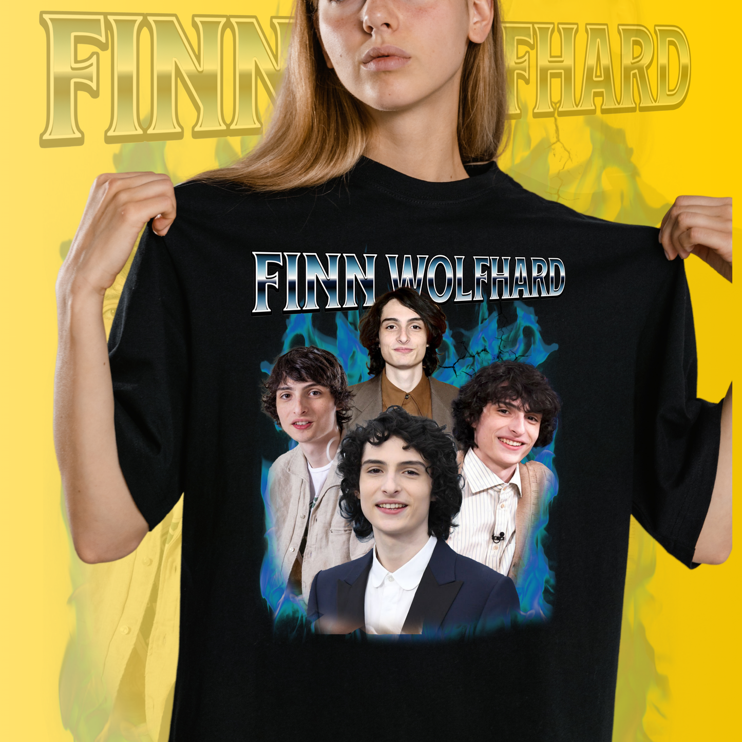 Finn Wolfhard Art T-Shirt - Fan T-Shirt Premium Collection
