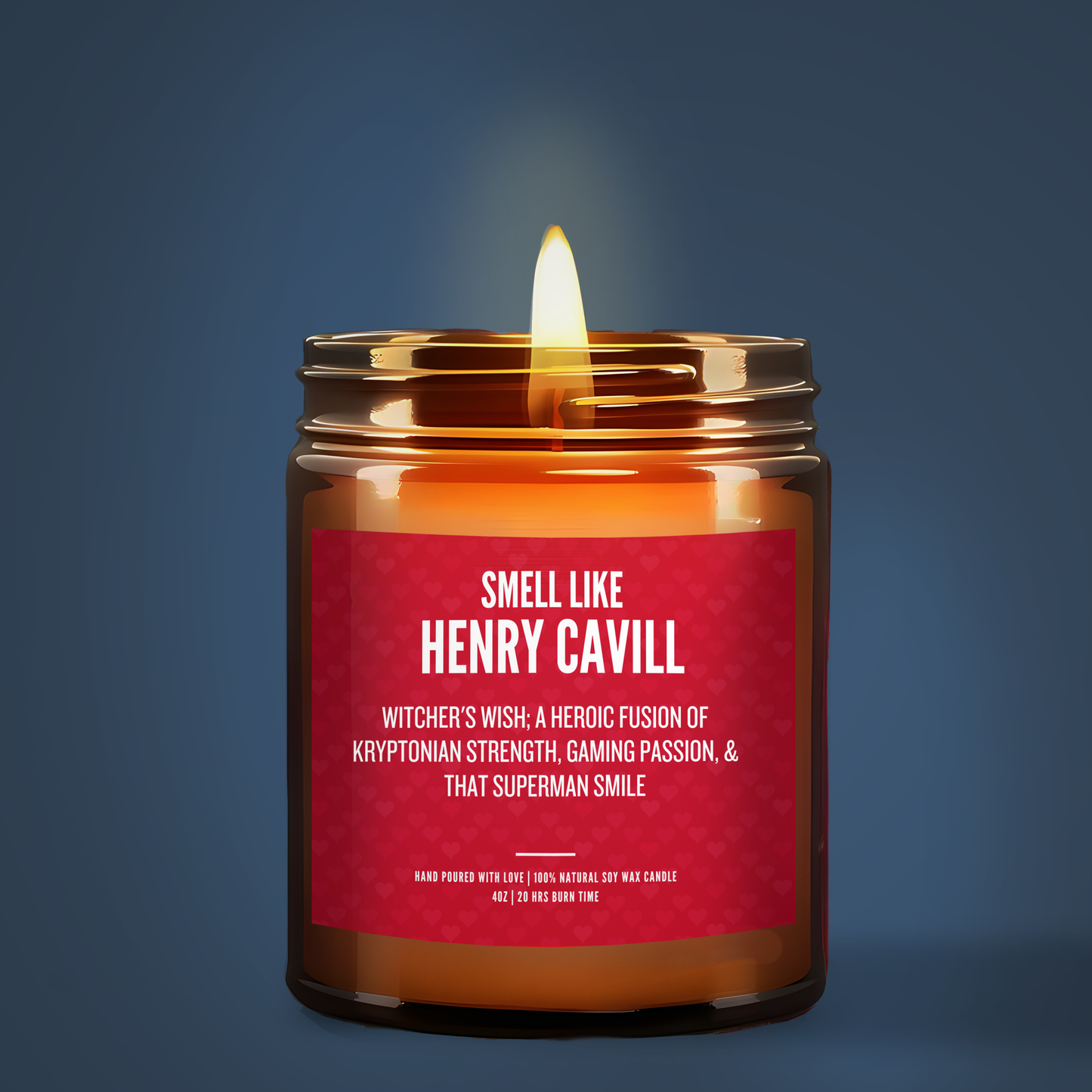 Henry Cavill Scented Gift | Luxury Soy Candle | Fan Gift