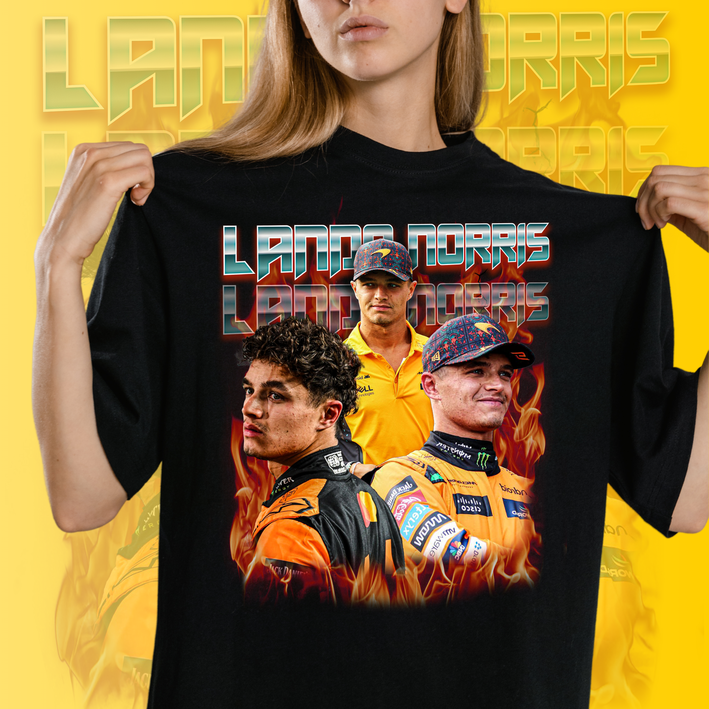 Lando Norris Art T-Shirt - Fan T-Shirt Premium Collection