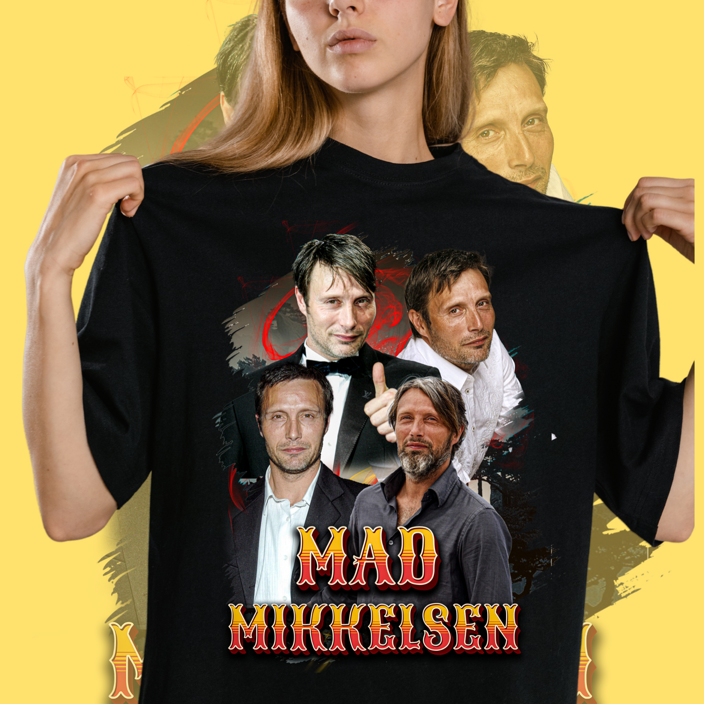 Mads Mikkelsen as Hannibal Lecter Unisex T-Shirt - Fan T-Shirt Premium Collection