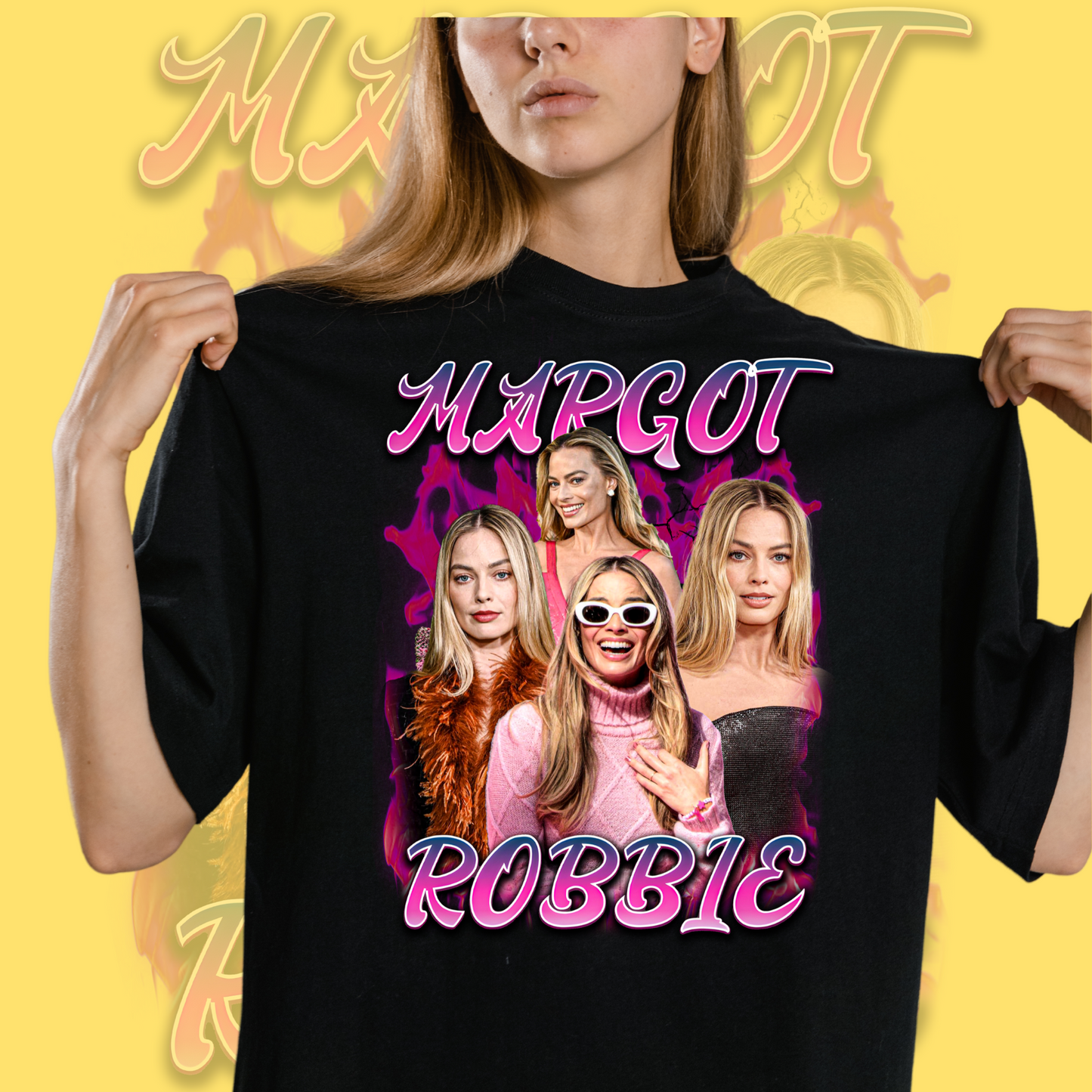 Margot Robbie Harley Quinn Unisex T-Shirt | Bold Pop Art Tee | DC Comics Movie Fan Gift