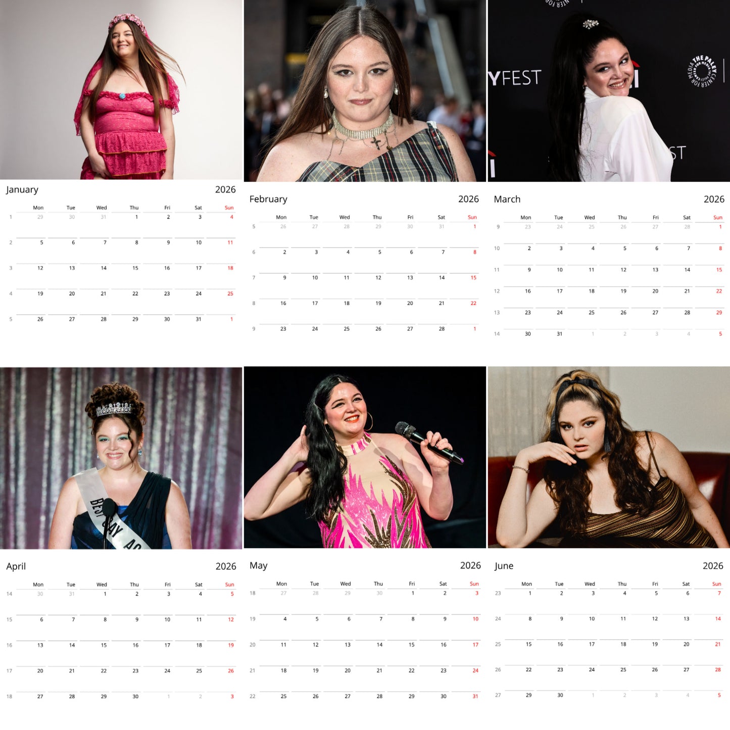 Megan Stalter 2026 Wall Calendar (Large Calendar) β Comedy Icon Fan Gift, Premium Wall Art